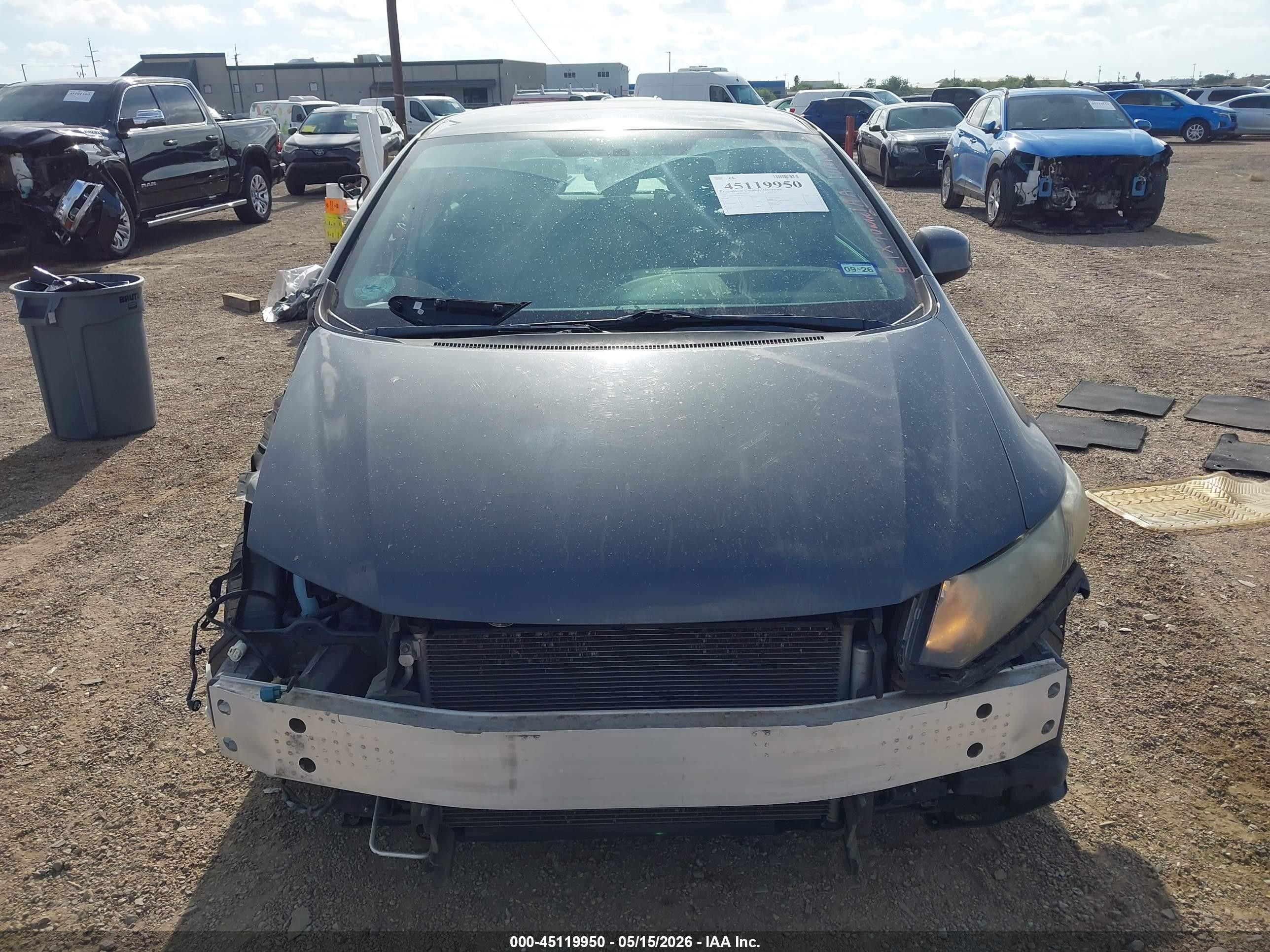 2013 Honda Civic Lx Gray vin: 2HGFB2F58DH570219