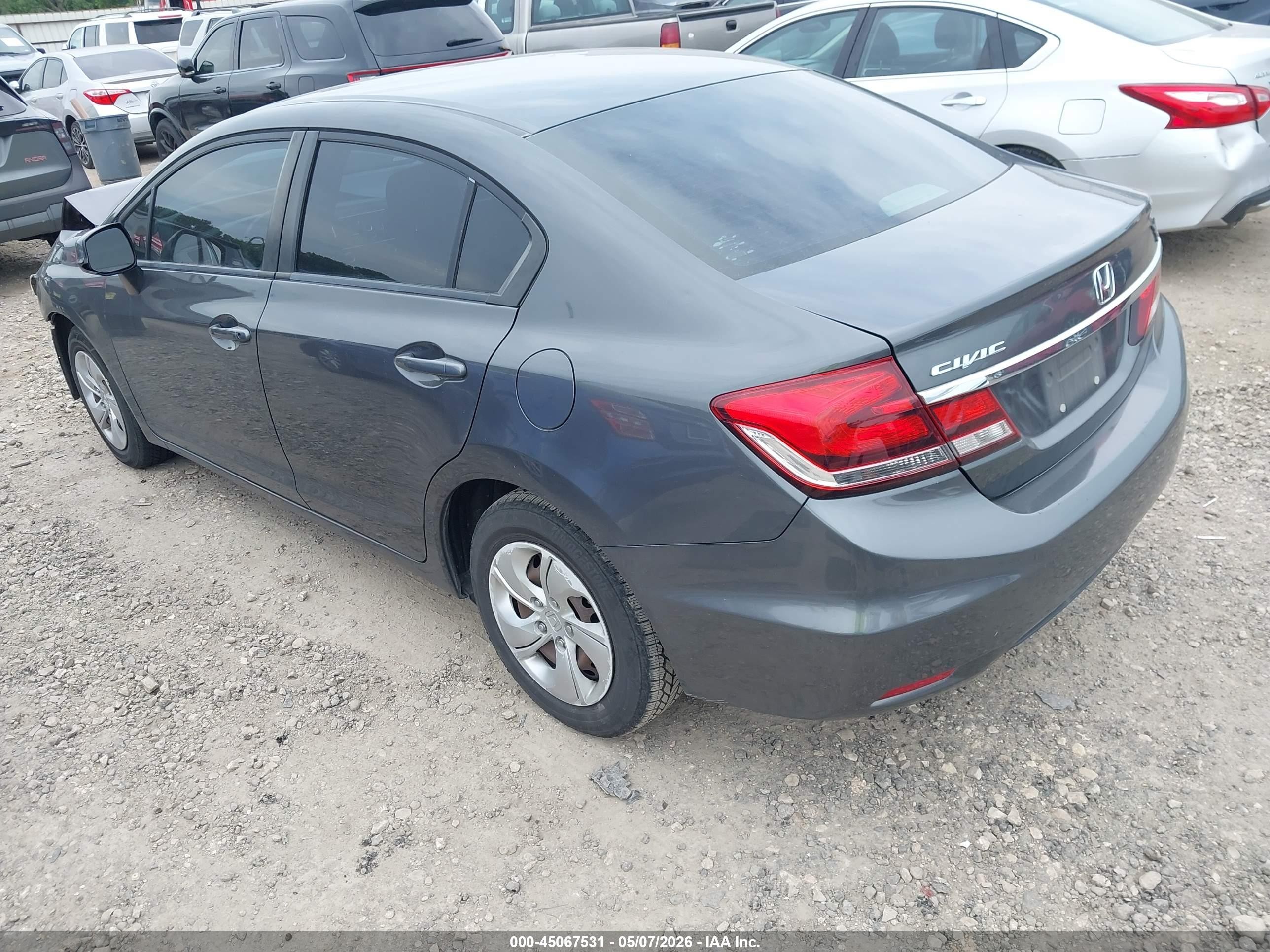 2013 Honda Civic Lx Black vin: 2HGFB2F58DH581561