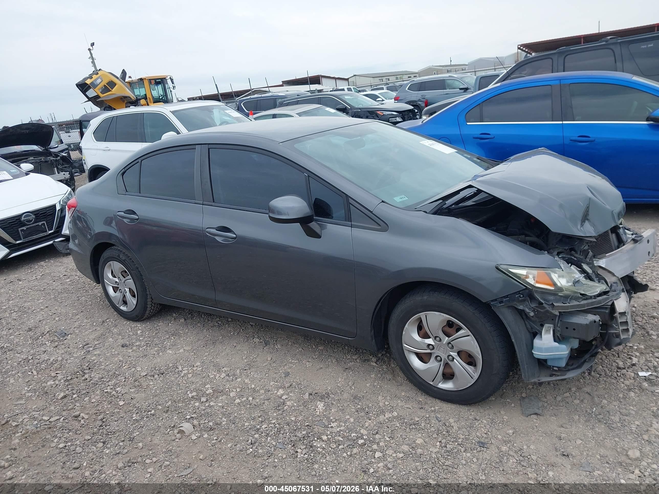 2013 Honda Civic Lx Black vin: 2HGFB2F58DH581561