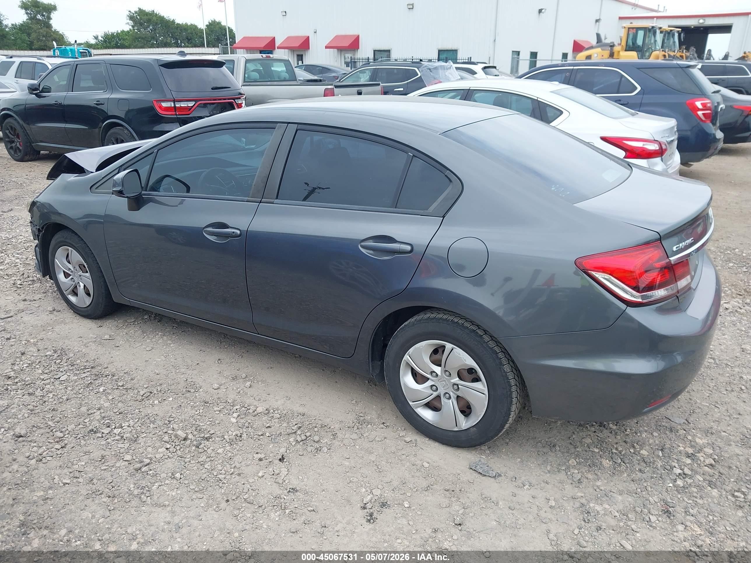 2013 Honda Civic Lx Black vin: 2HGFB2F58DH581561