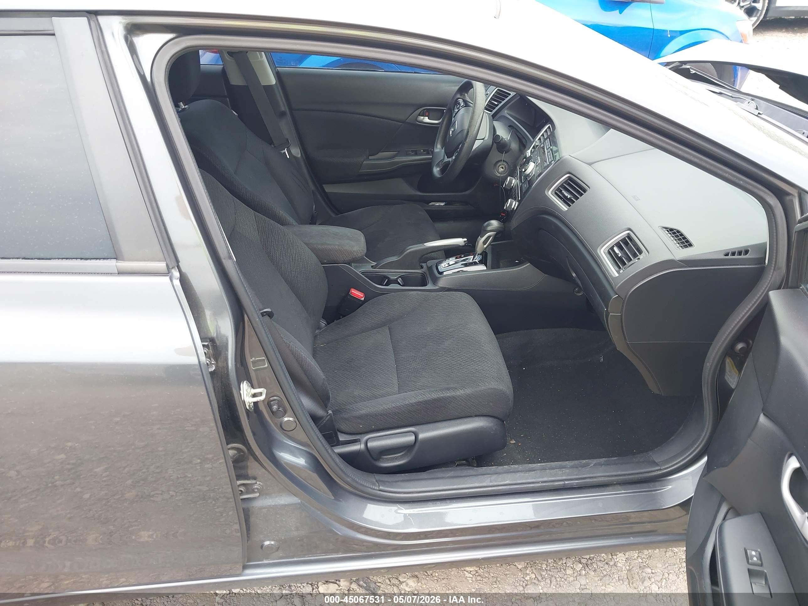 2013 Honda Civic Lx Black vin: 2HGFB2F58DH581561