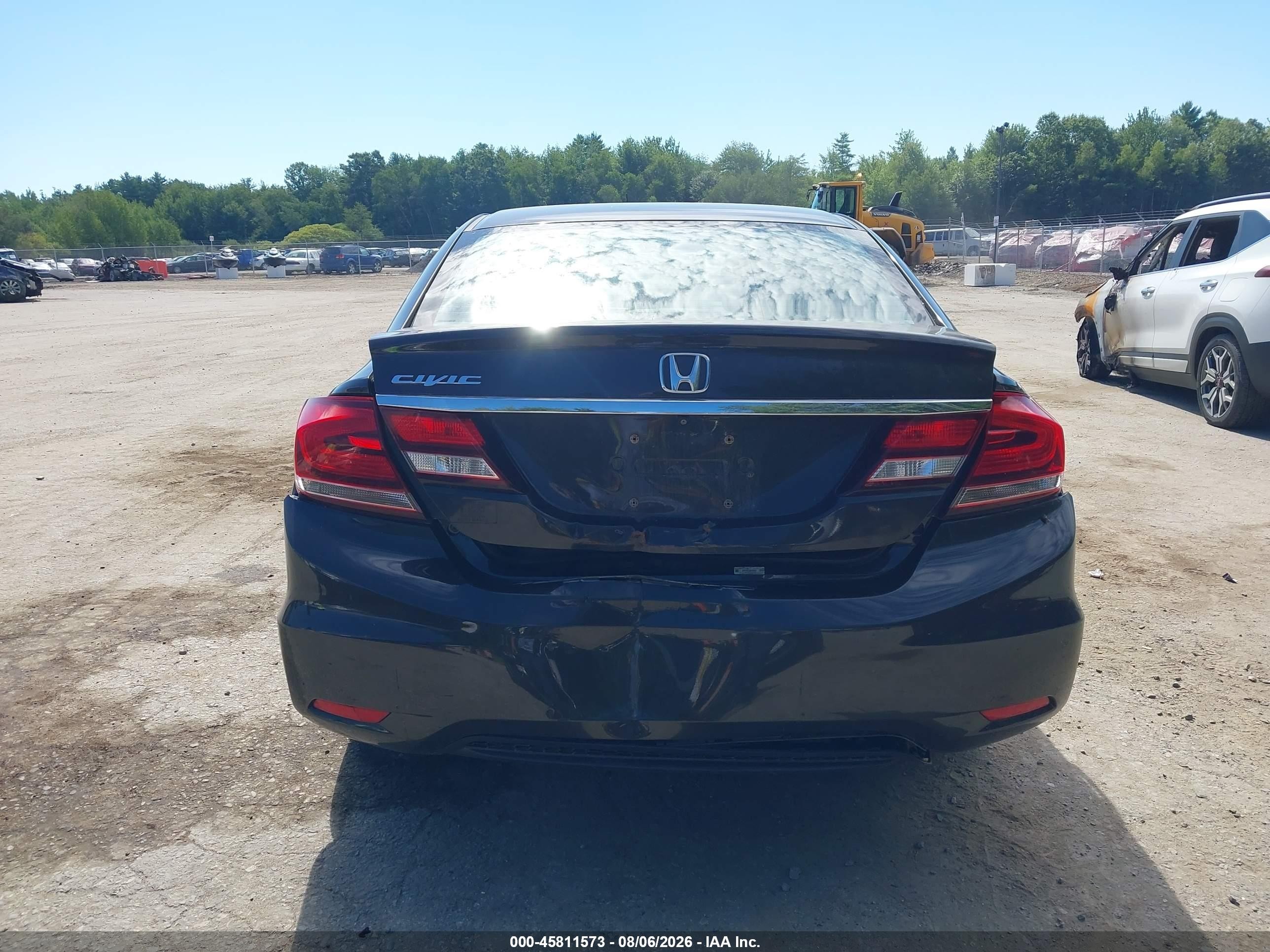 2013 Honda Civic Lx Black vin: 2HGFB2F58DH582824