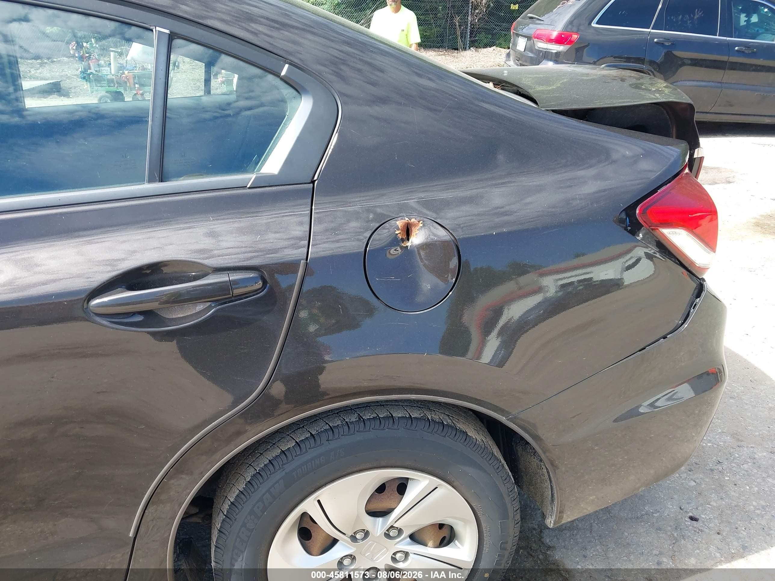 2013 Honda Civic Lx Black vin: 2HGFB2F58DH582824