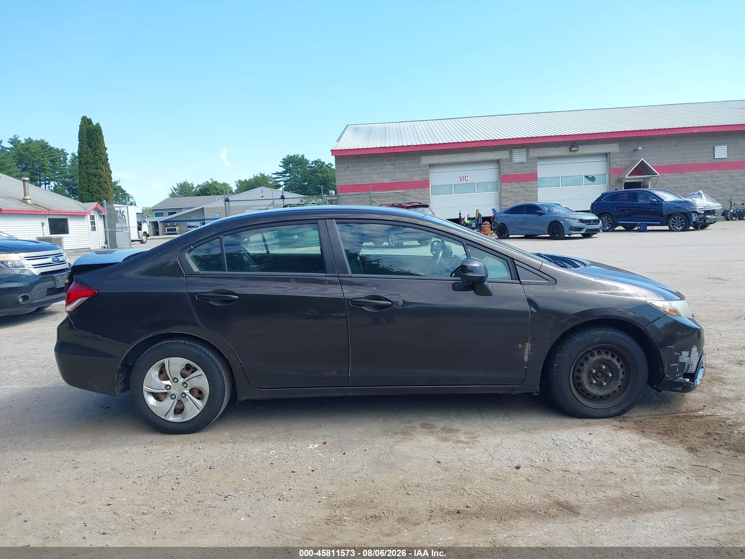 2013 Honda Civic Lx Black vin: 2HGFB2F58DH582824