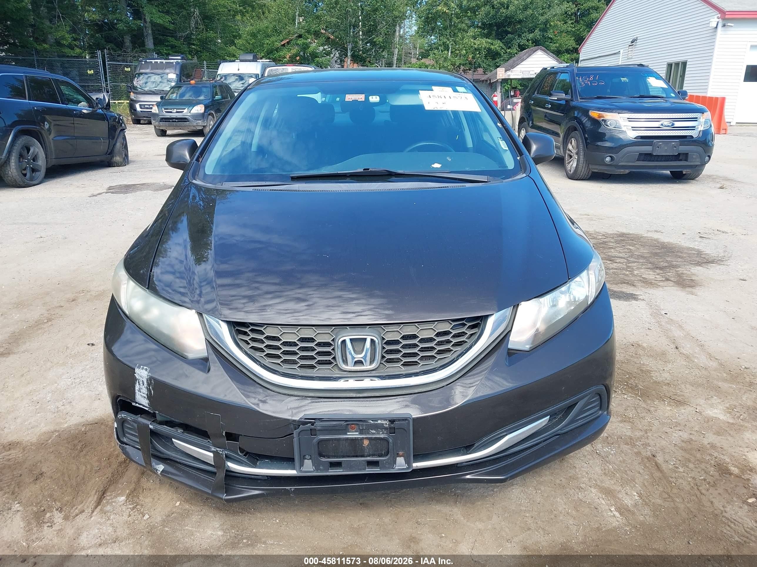 2013 Honda Civic Lx Black vin: 2HGFB2F58DH582824