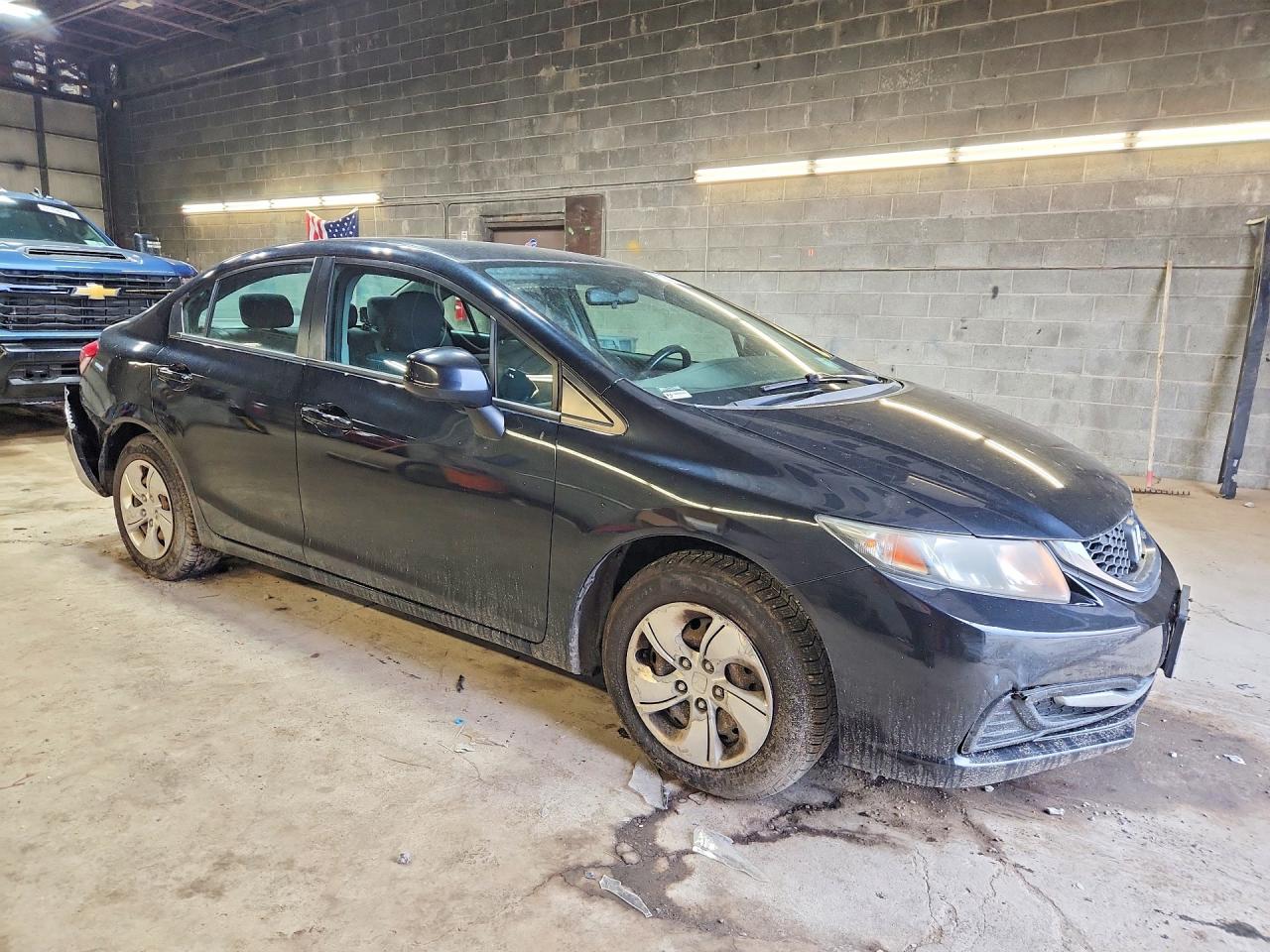 2013 Honda Civic Lx Black vin: 2HGFB2F58DH603672