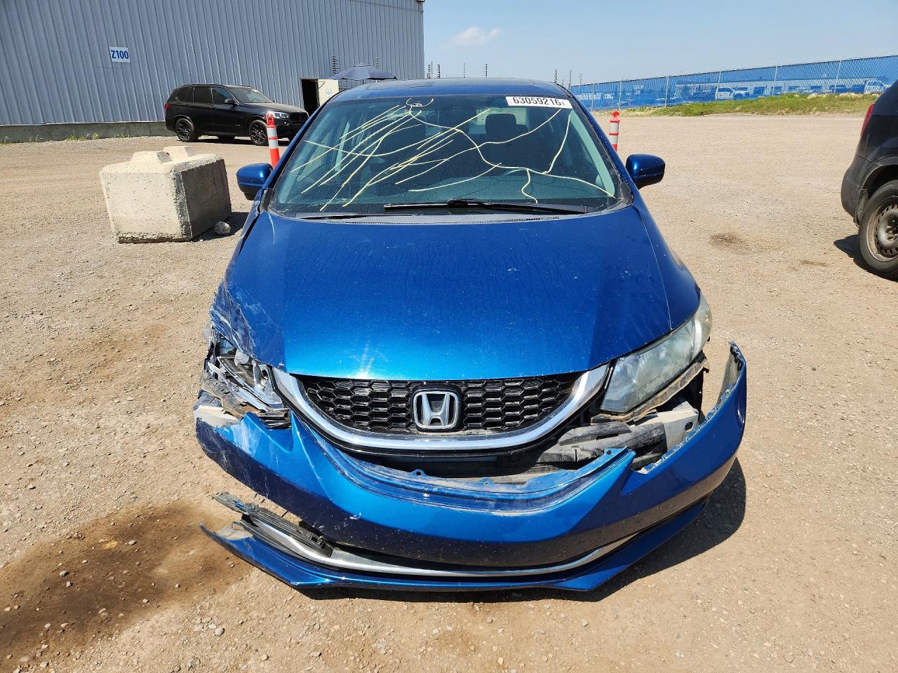 2014 Honda Civic Lx Blue vin: 2HGFB2F58EH006099