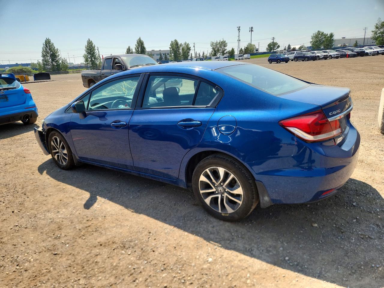 2014 Honda Civic Lx Blue vin: 2HGFB2F58EH006099