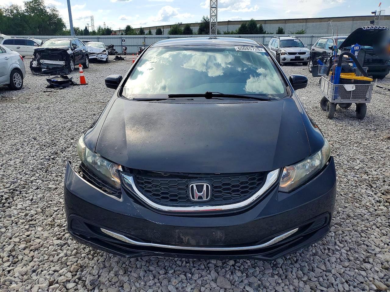 2014 Honda Civic Lx Black vin: 2HGFB2F58EH502262
