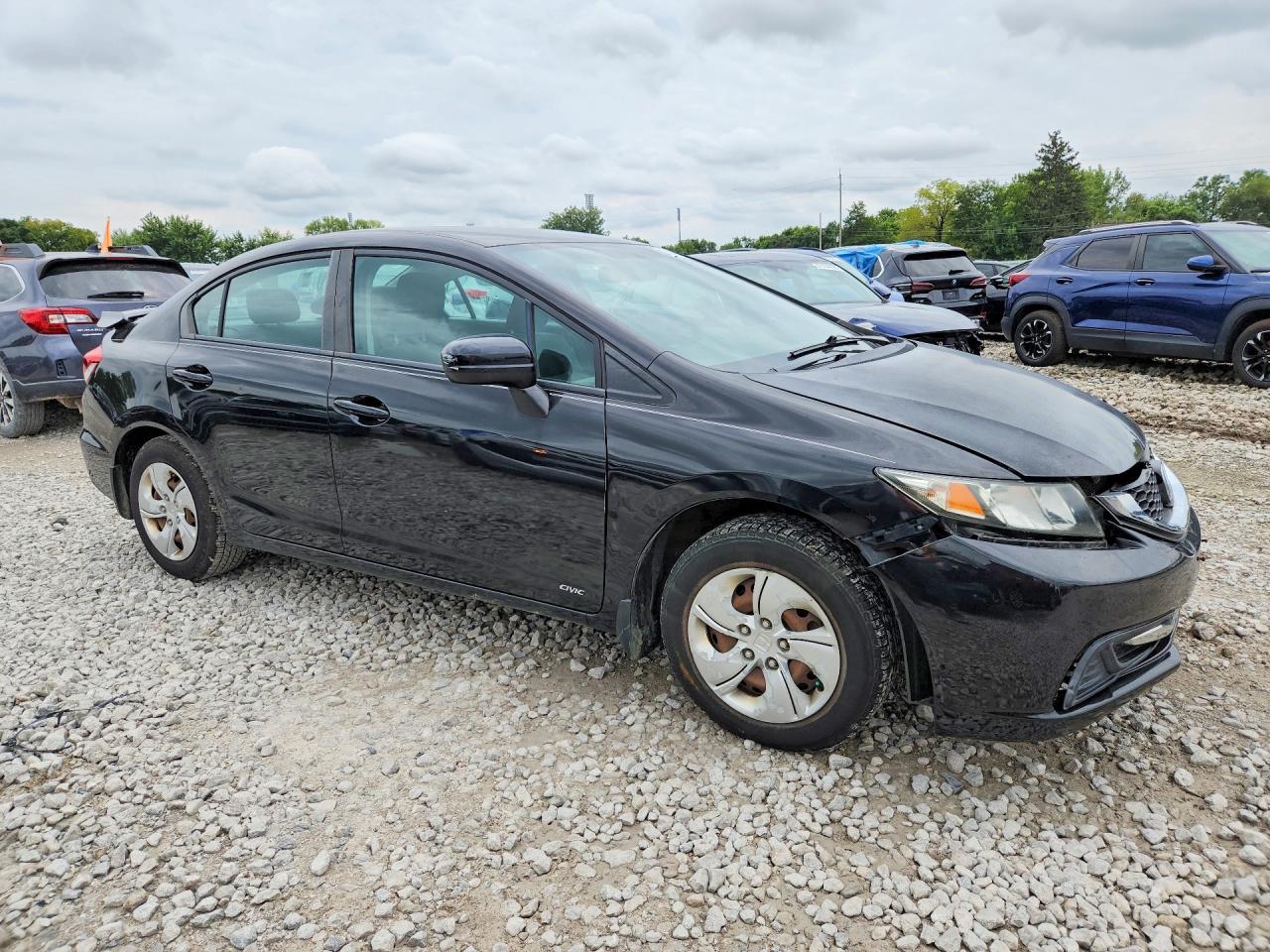 2014 Honda Civic Lx Black vin: 2HGFB2F58EH502262