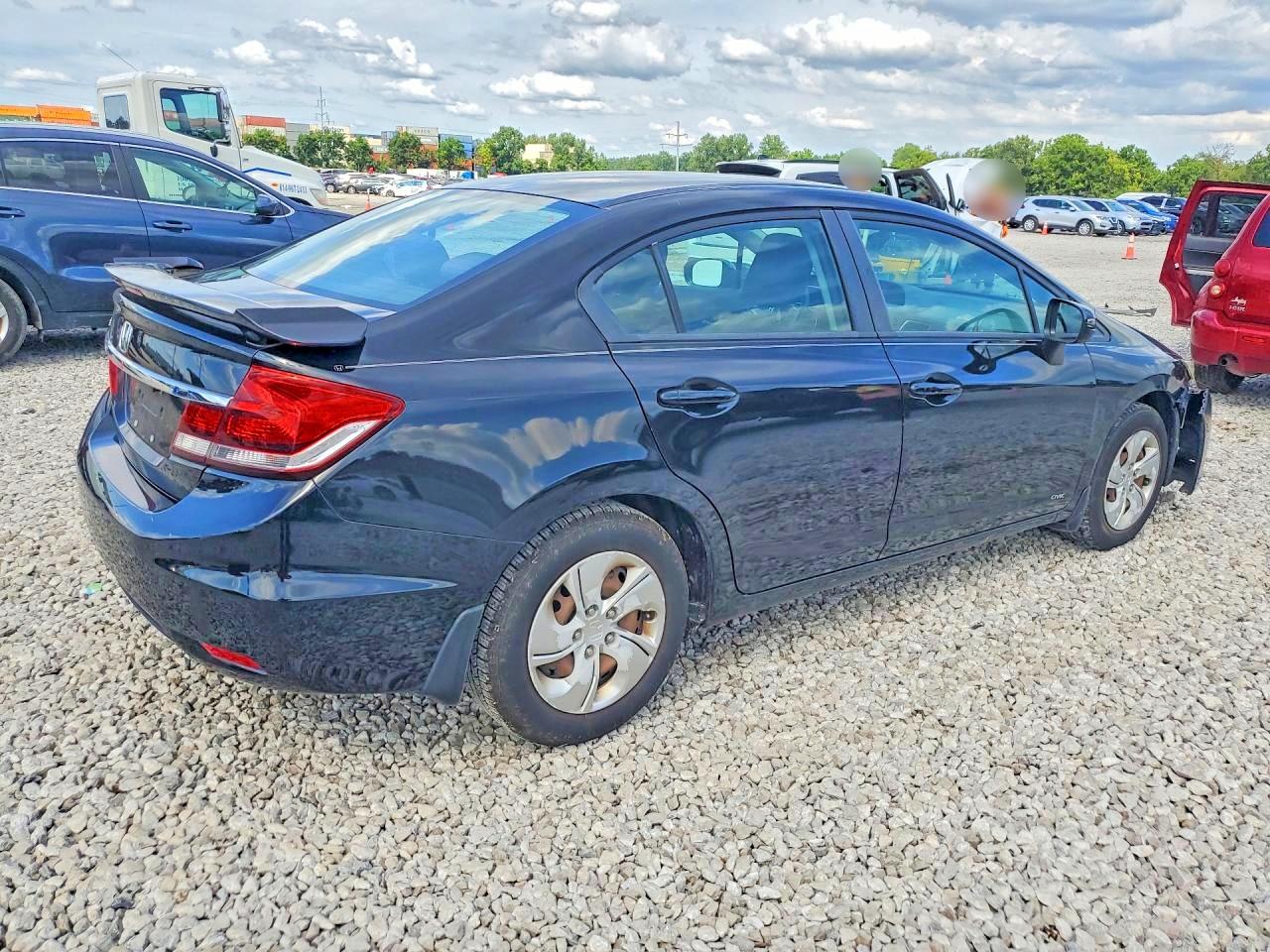 2014 Honda Civic Lx Black vin: 2HGFB2F58EH502262