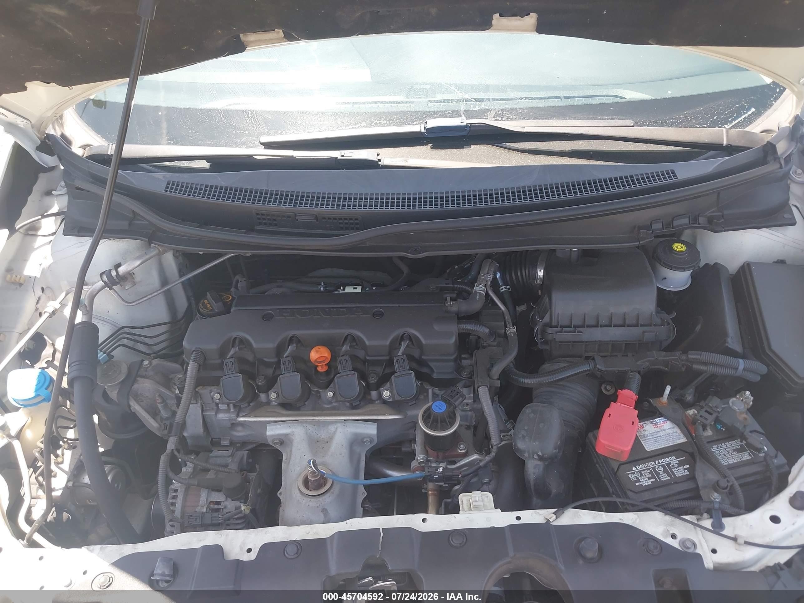 2014 Honda Civic Lx White vin: 2HGFB2F58EH504853