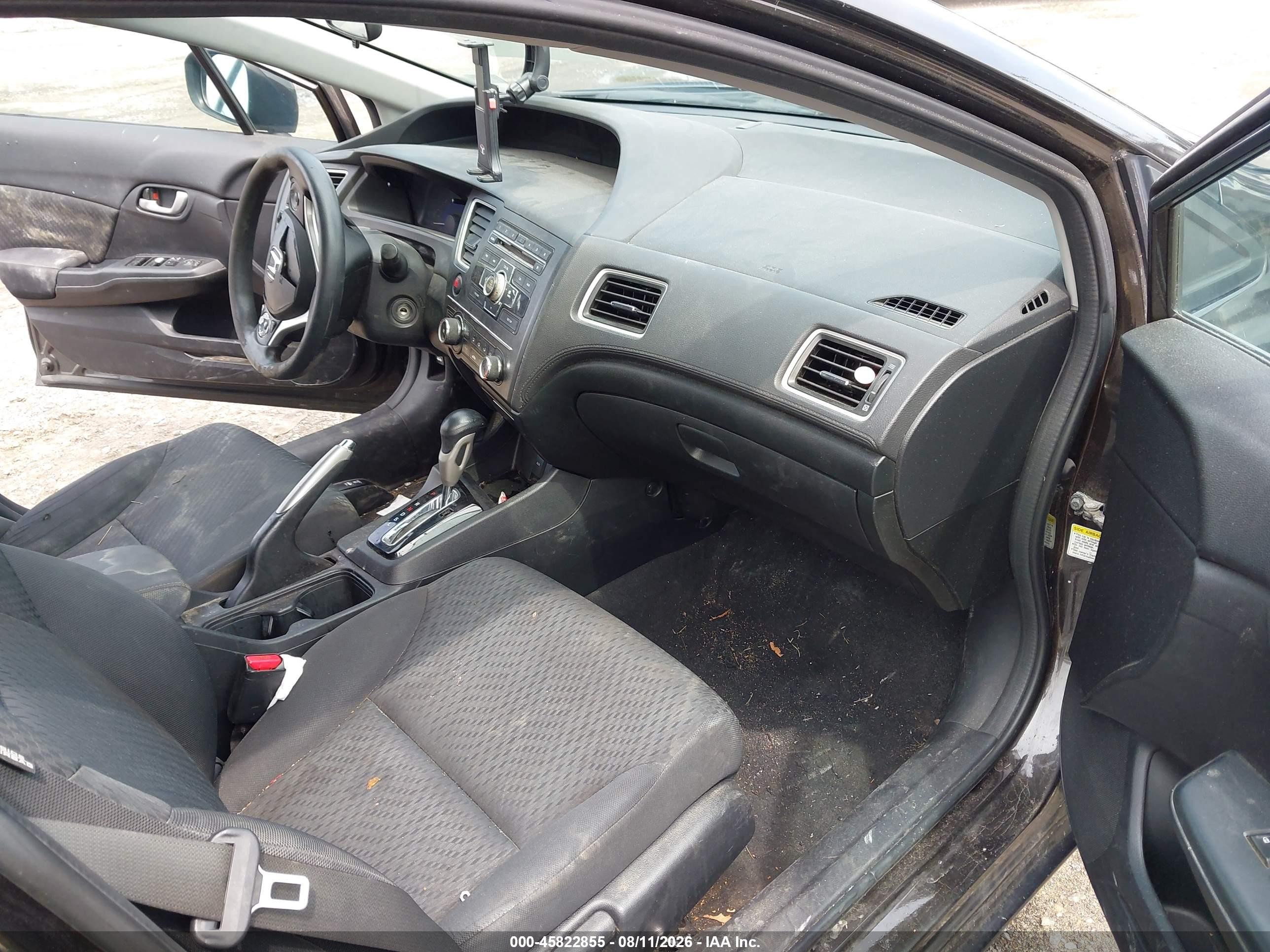 2014 Honda Civic Lx Brown vin: 2HGFB2F58EH513102