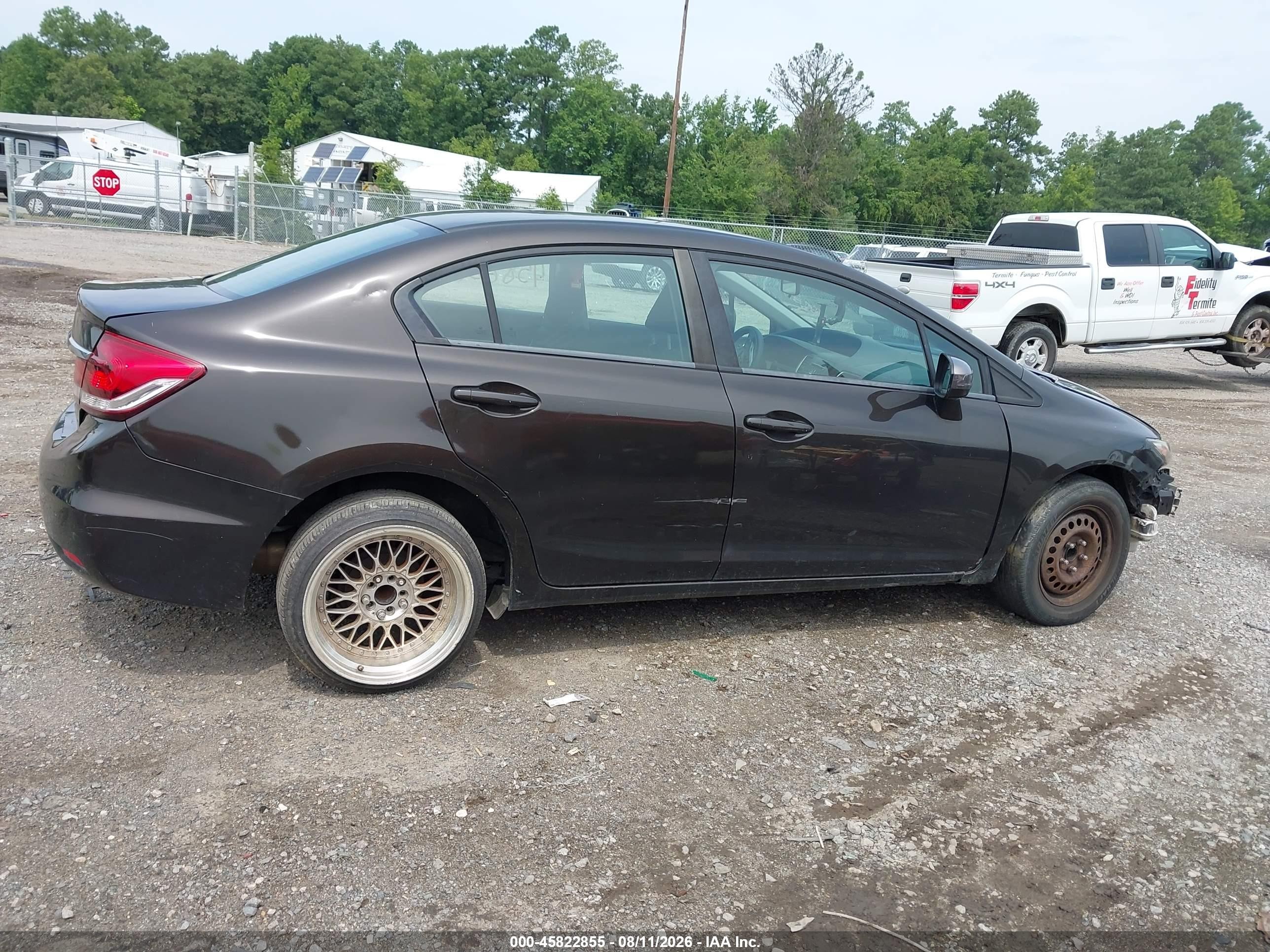 2014 Honda Civic Lx Brown vin: 2HGFB2F58EH513102