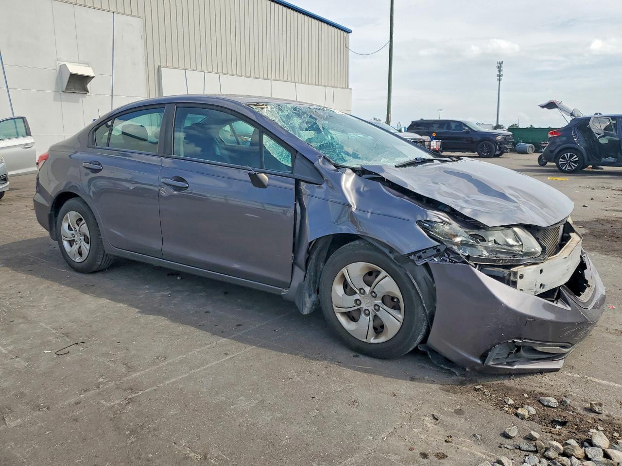 2014 Honda Civic Lx Charcoal vin: 2HGFB2F58EH513861