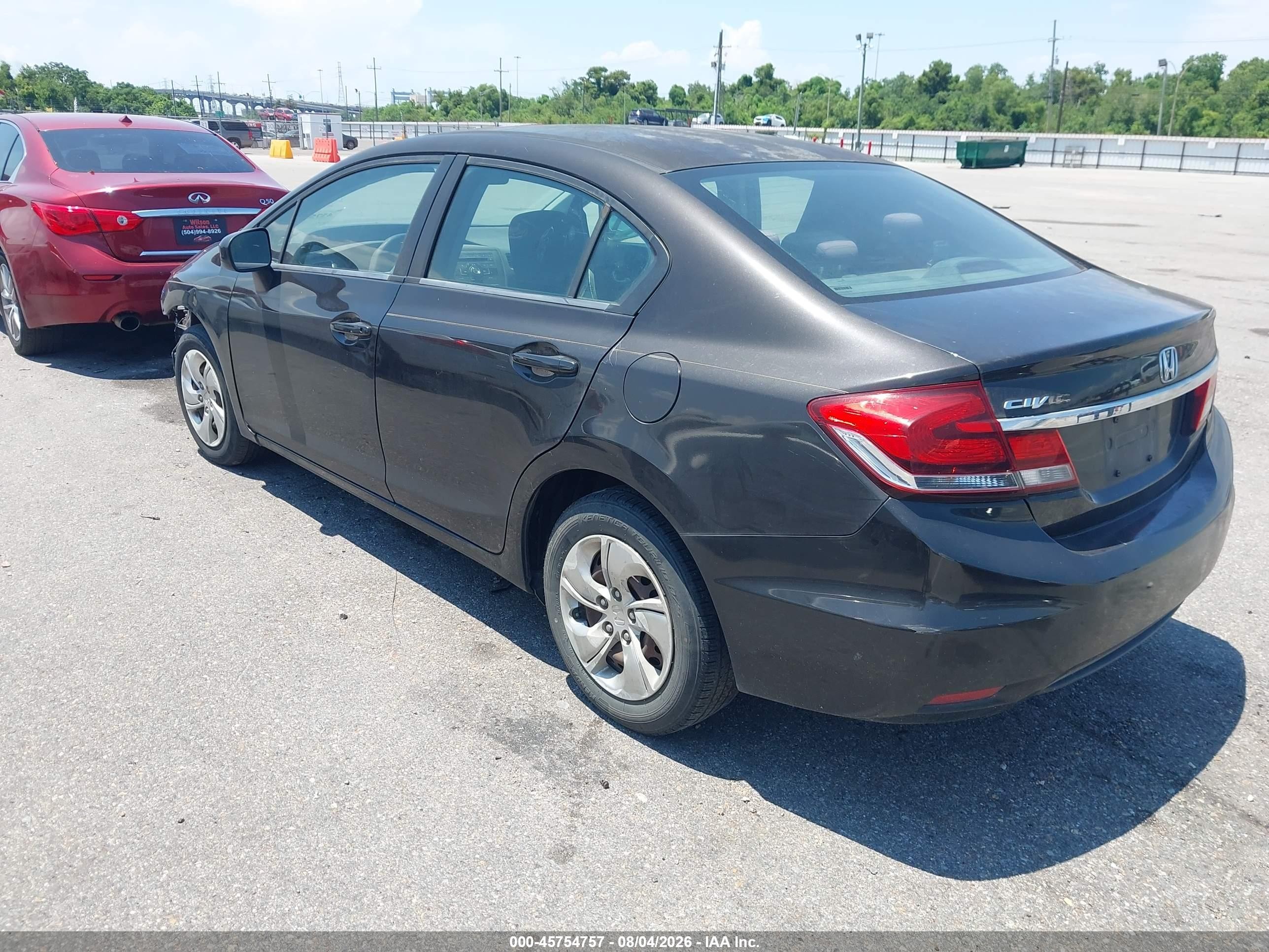 2014 Honda Civic Lx Black vin: 2HGFB2F58EH517022