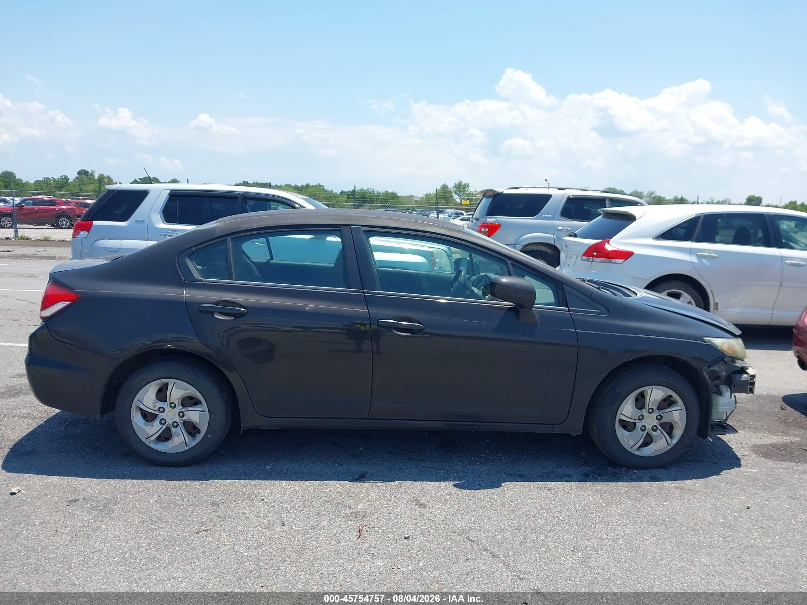 2014 Honda Civic Lx Black vin: 2HGFB2F58EH517022
