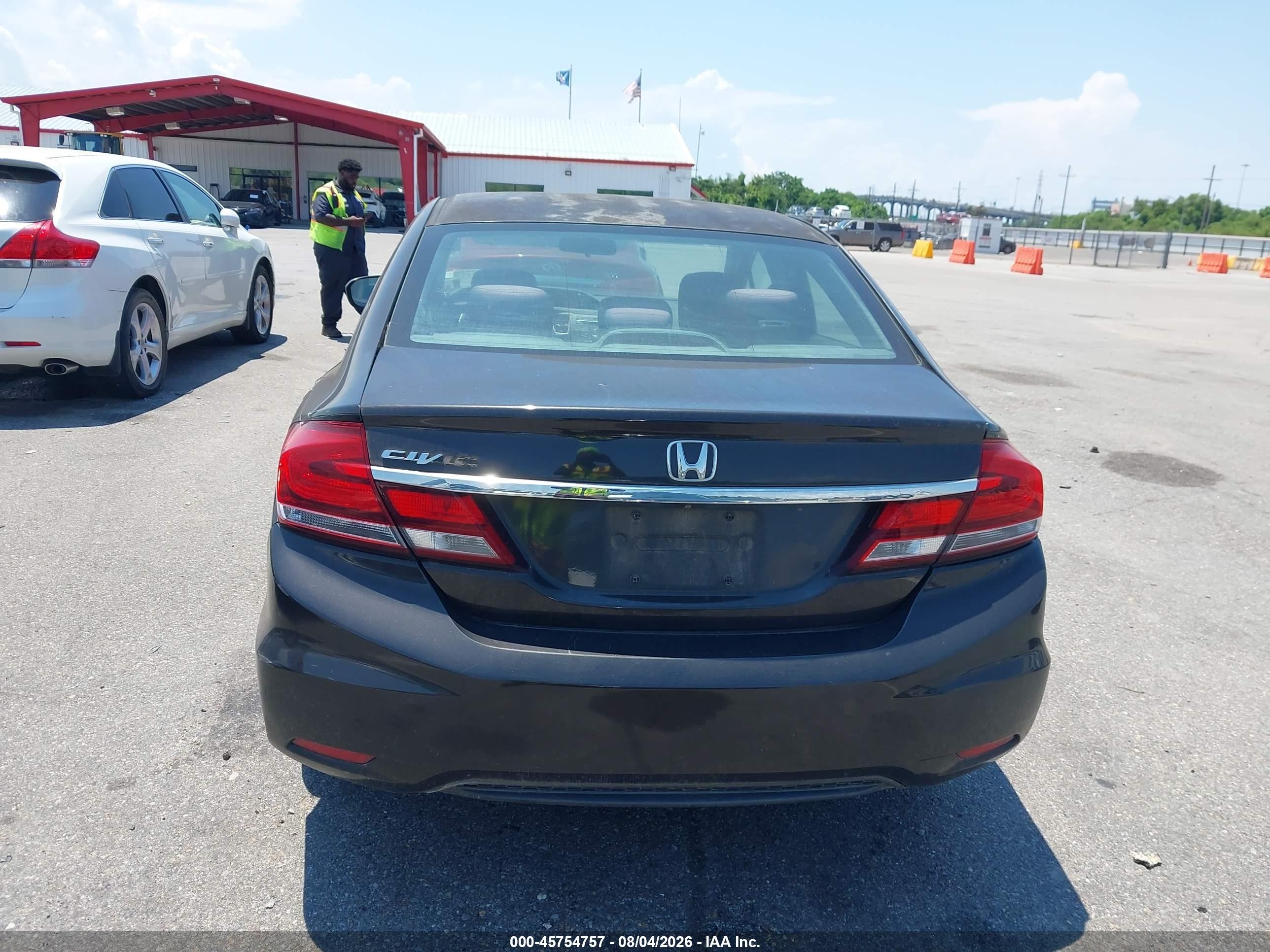 2014 Honda Civic Lx Black vin: 2HGFB2F58EH517022