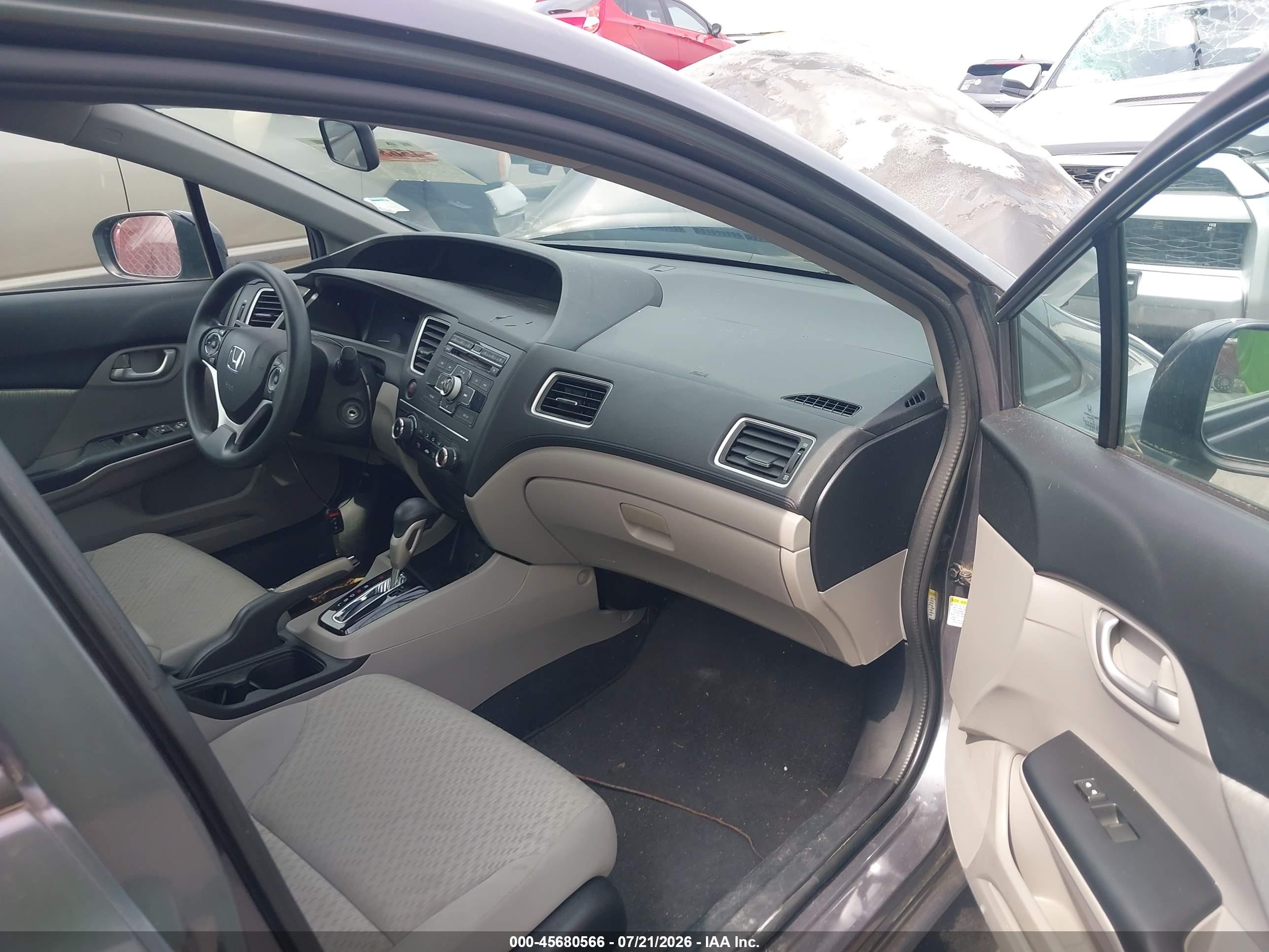 2014 Honda Civic Lx Gray vin: 2HGFB2F58EH532409