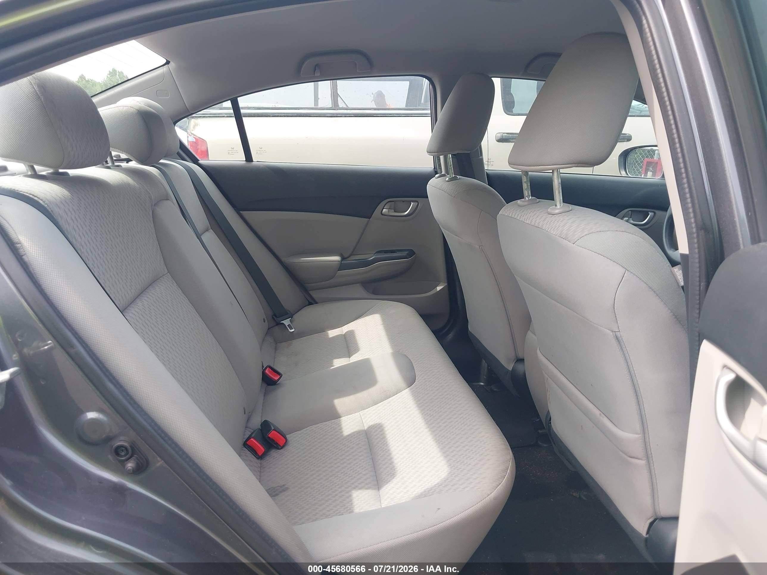 2014 Honda Civic Lx Gray vin: 2HGFB2F58EH532409