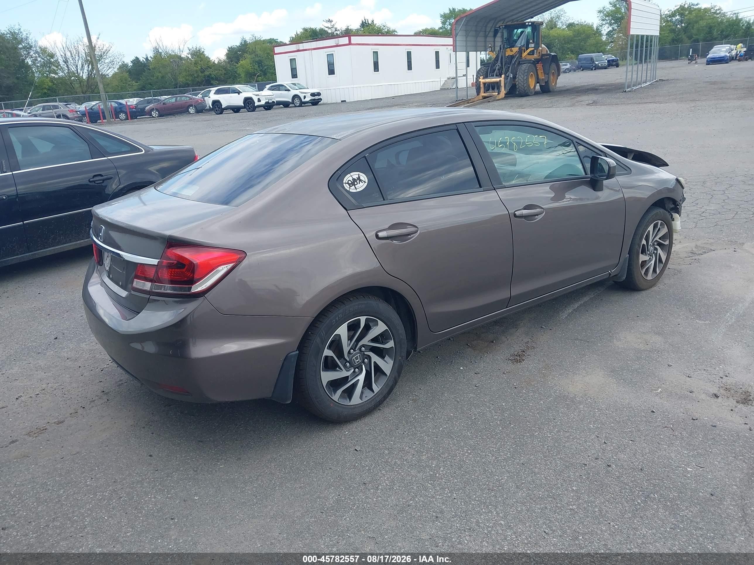 2014 Honda Civic Lx Gray vin: 2HGFB2F58EH533723