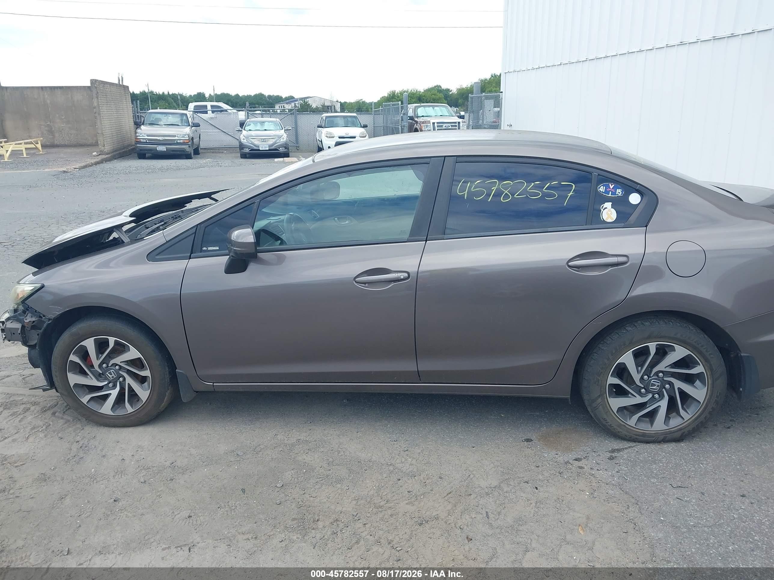 2014 Honda Civic Lx Gray vin: 2HGFB2F58EH533723
