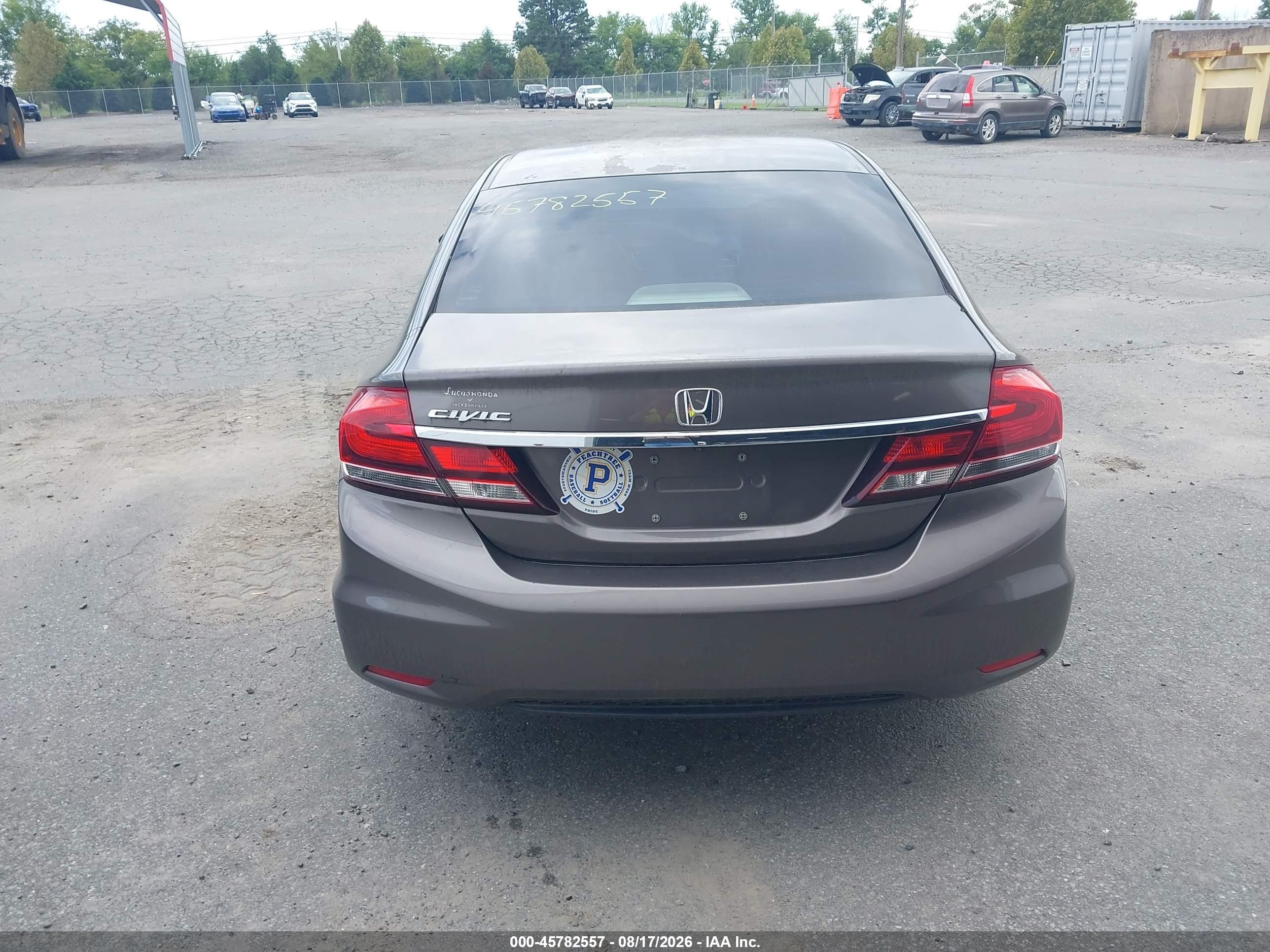 2014 Honda Civic Lx Gray vin: 2HGFB2F58EH533723