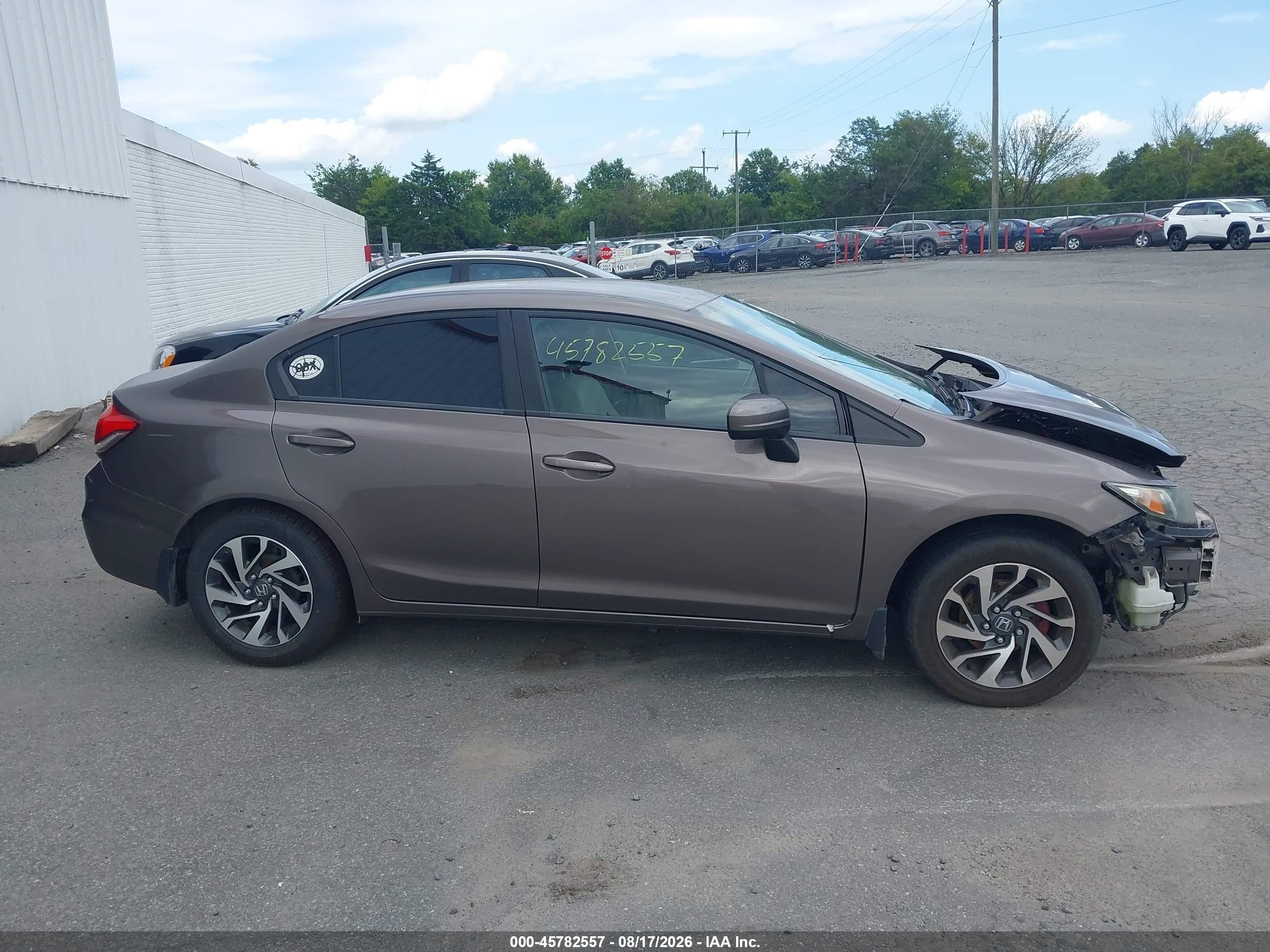 2014 Honda Civic Lx Gray vin: 2HGFB2F58EH533723