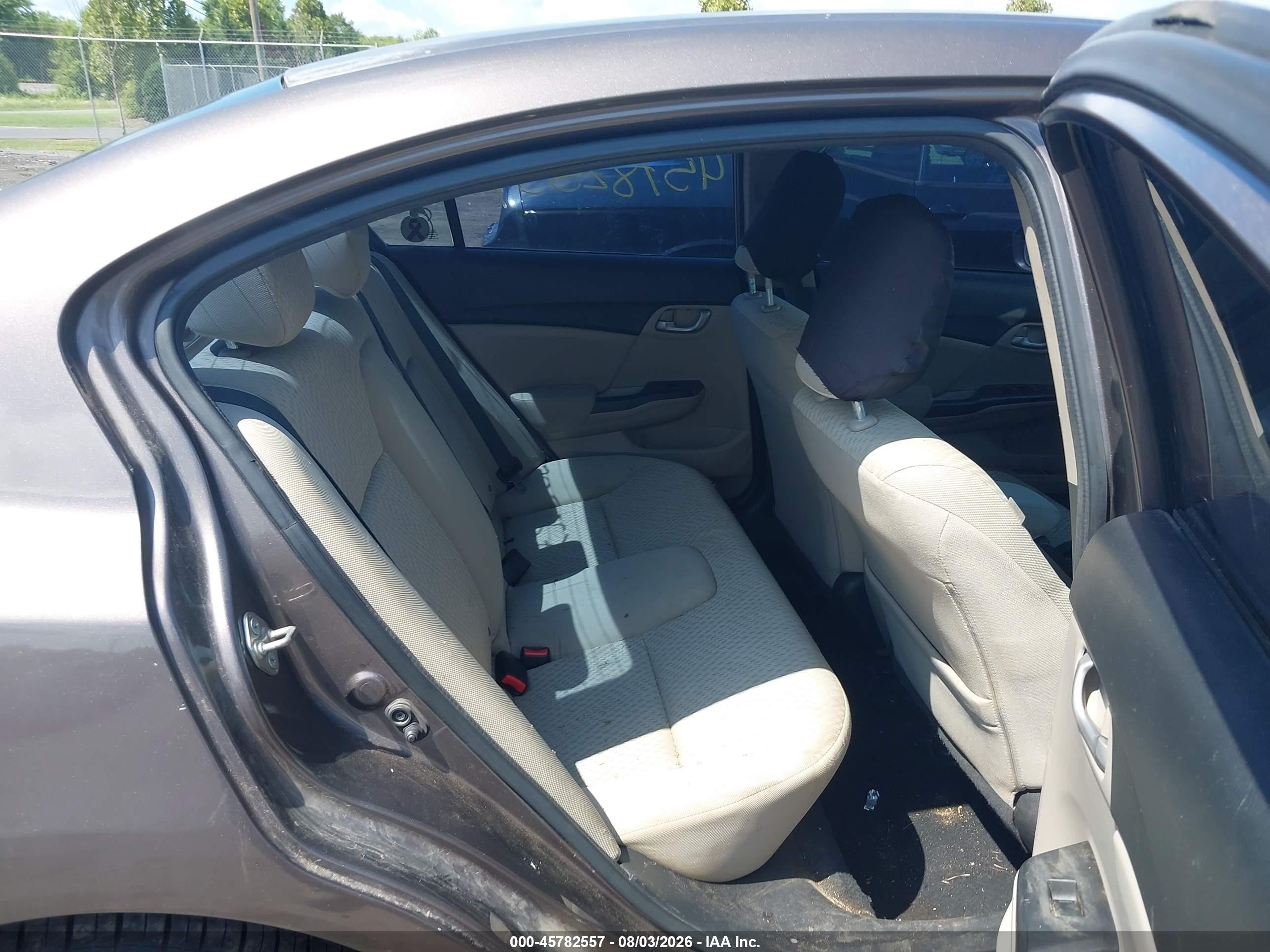 2014 Honda Civic Lx Gray vin: 2HGFB2F58EH533723