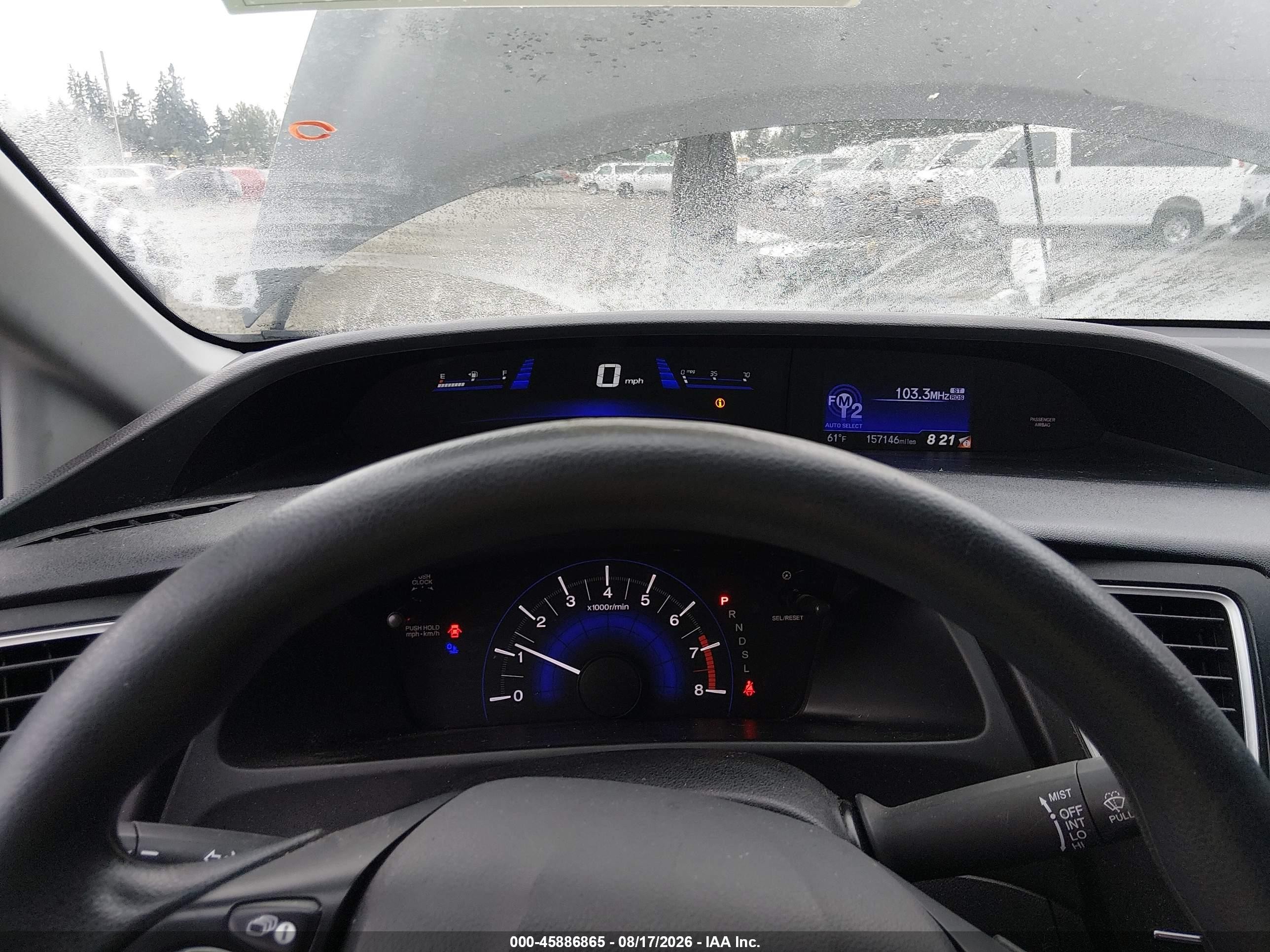 2014 Honda Civic Lx Black vin: 2HGFB2F58EH536282
