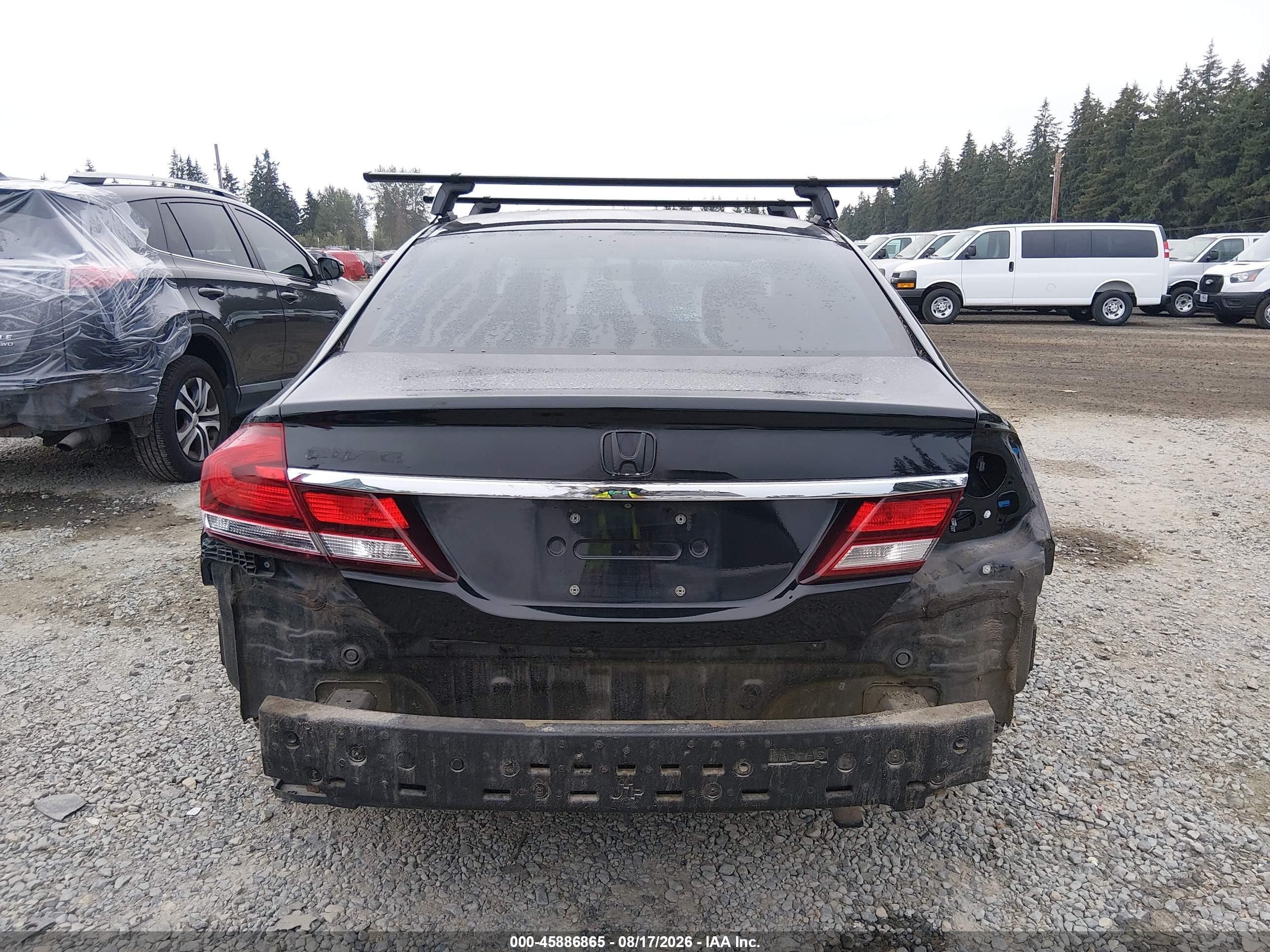 2014 Honda Civic Lx Black vin: 2HGFB2F58EH536282