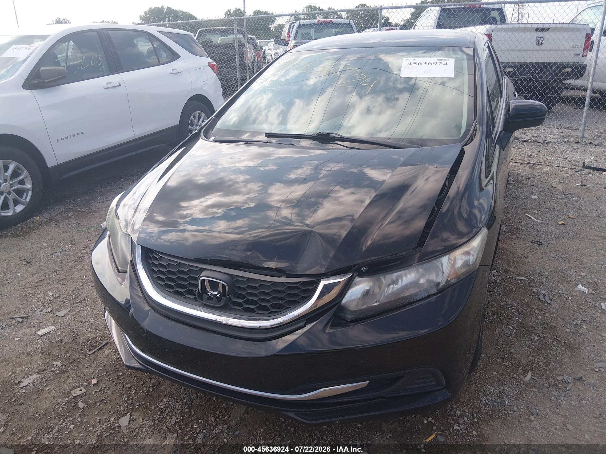 2014 Honda Civic Lx Black vin: 2HGFB2F58EH558105