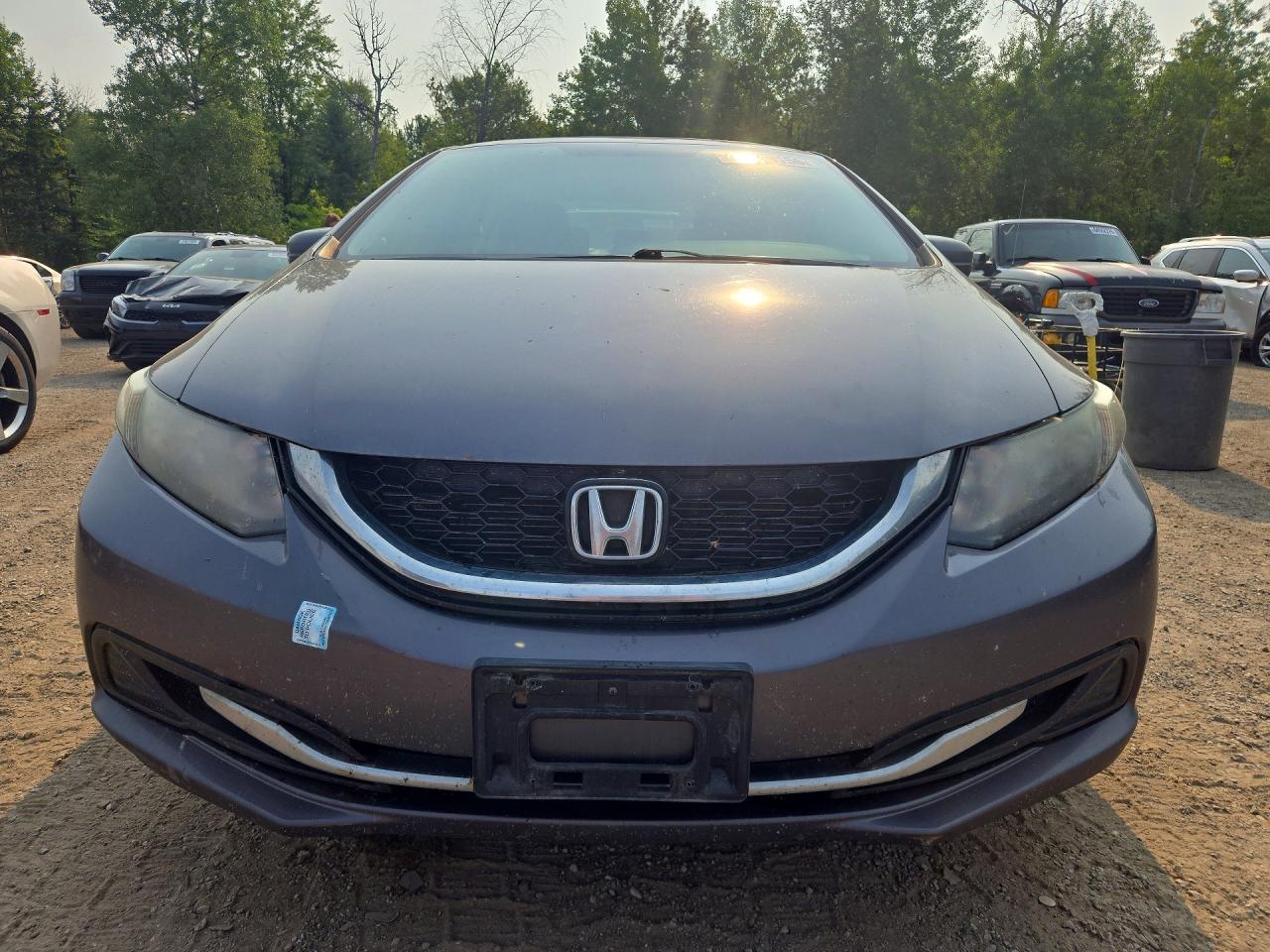2015 Honda Civic Lx Gray vin: 2HGFB2F58FH002751