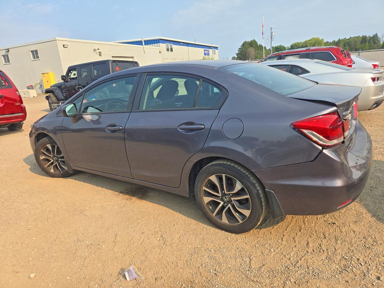 2015 Honda Civic Lx Gray vin: 2HGFB2F58FH002751