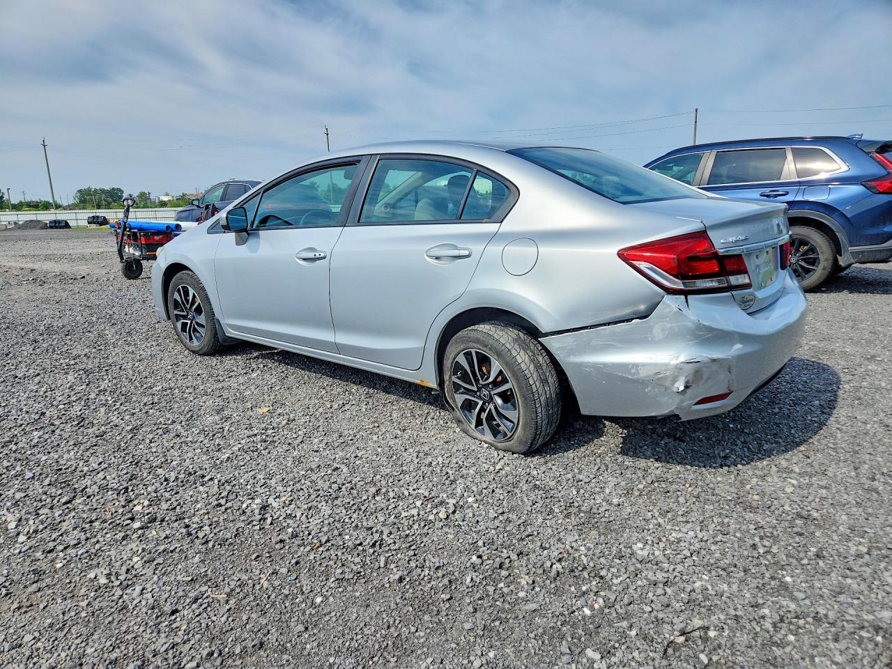 2015 Honda Civic Lx Серебряный vin: 2HGFB2F58FH023891