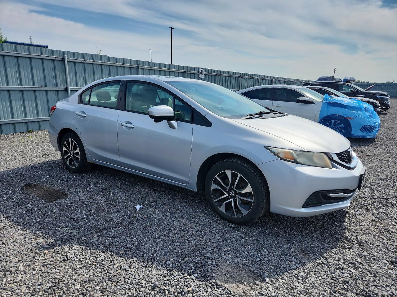 2015 Honda Civic Lx Серебряный vin: 2HGFB2F58FH023891