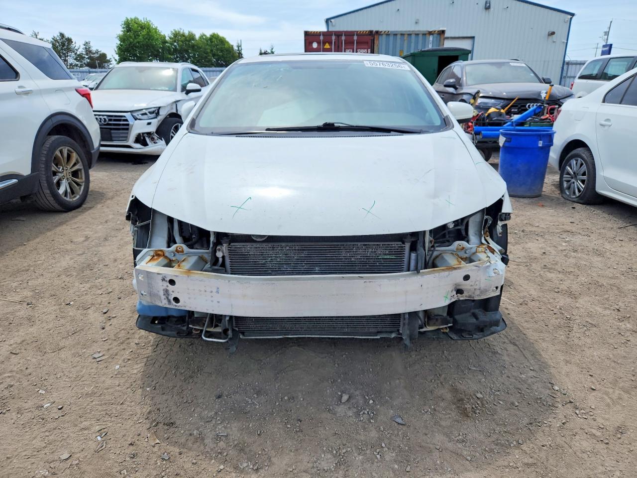 2015 Honda Civic Lx White vin: 2HGFB2F58FH027181