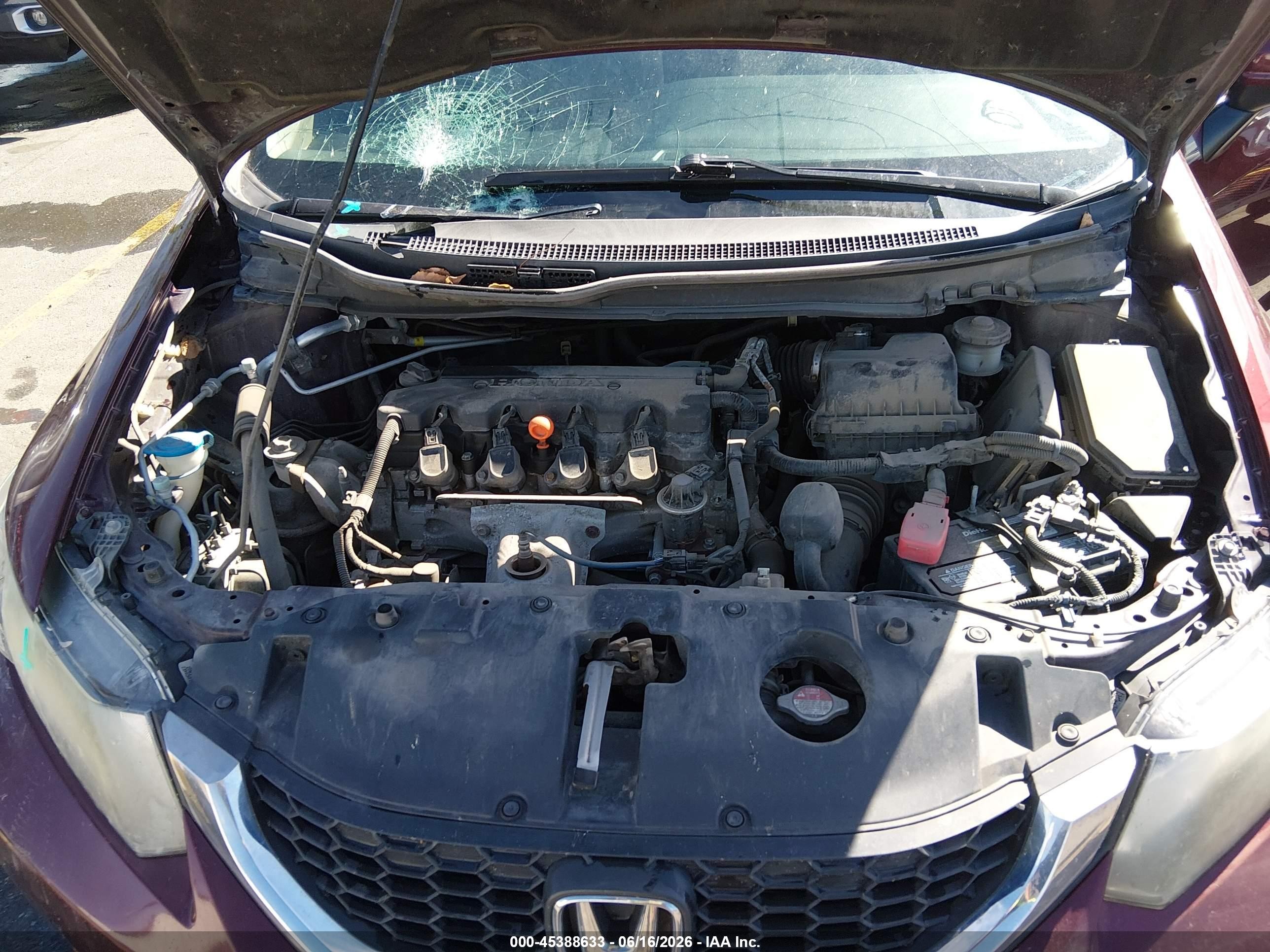2015 Honda Civic Lx Burgundy vin: 2HGFB2F58FH531553