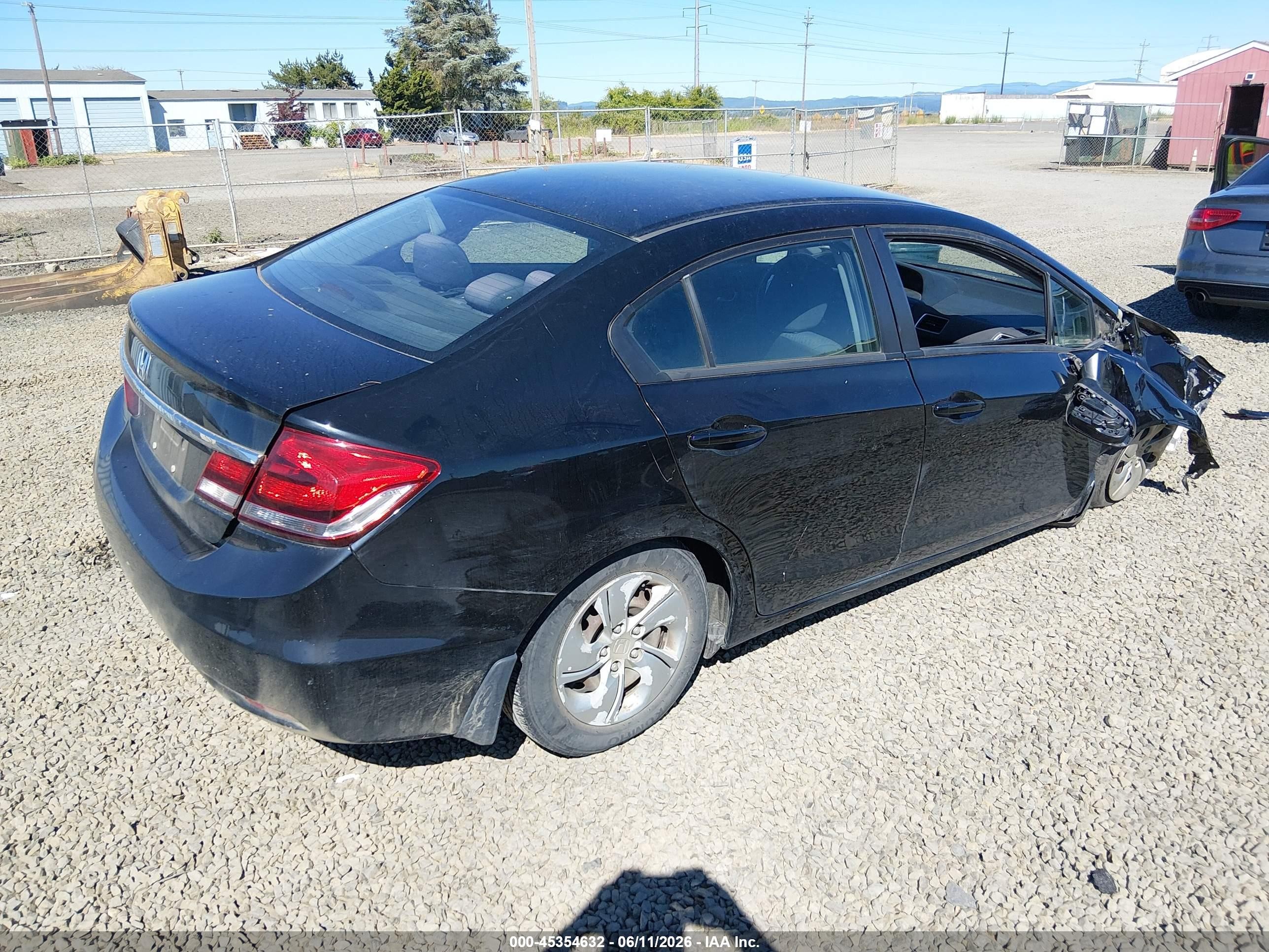 2015 Honda Civic Lx Black vin: 2HGFB2F58FH535392