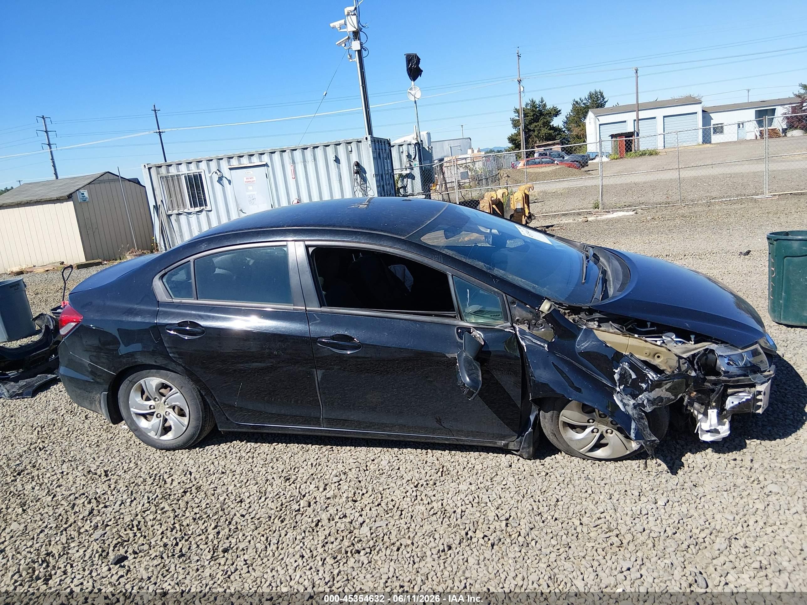 2015 Honda Civic Lx Black vin: 2HGFB2F58FH535392