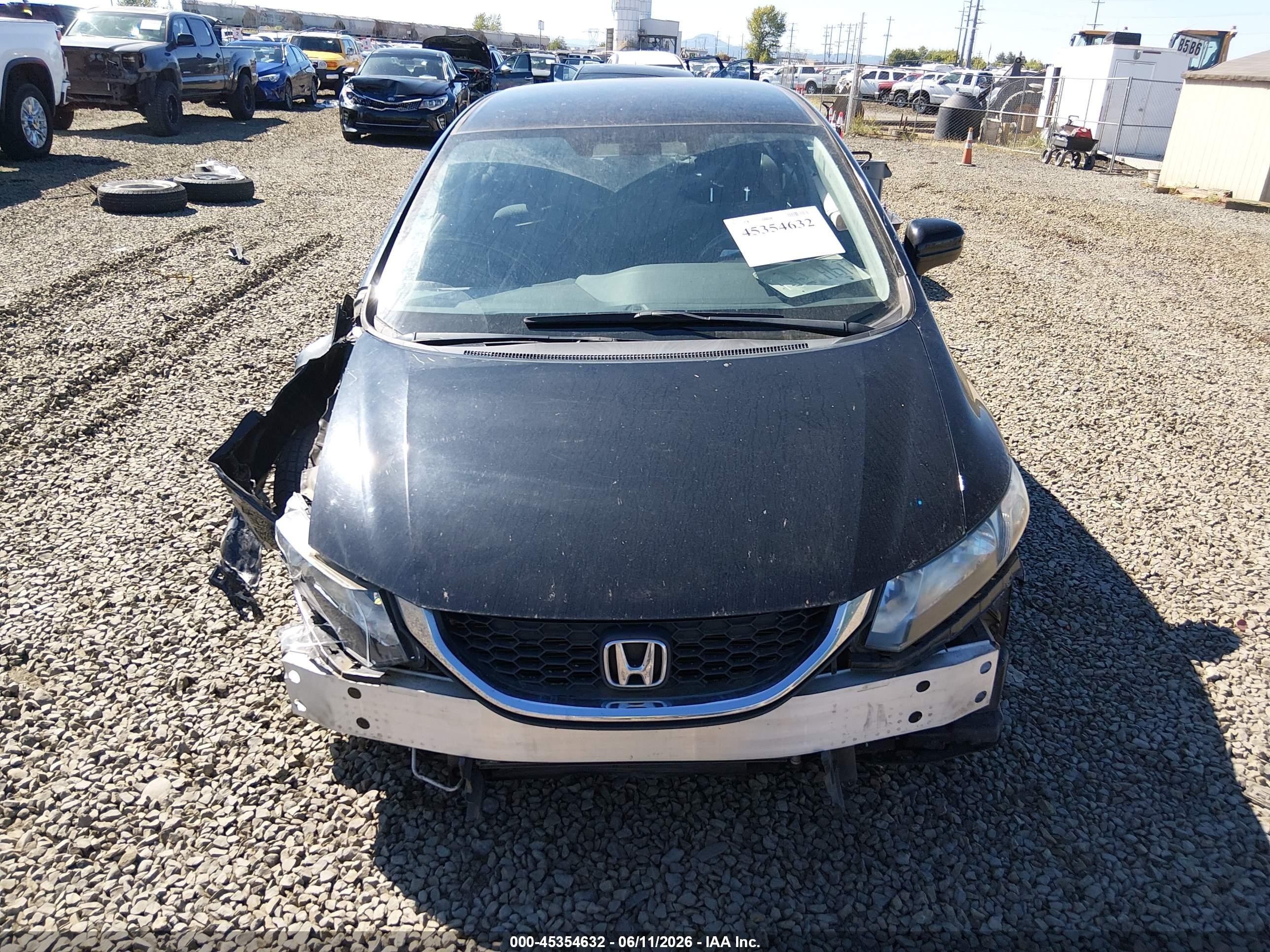 2015 Honda Civic Lx Black vin: 2HGFB2F58FH535392