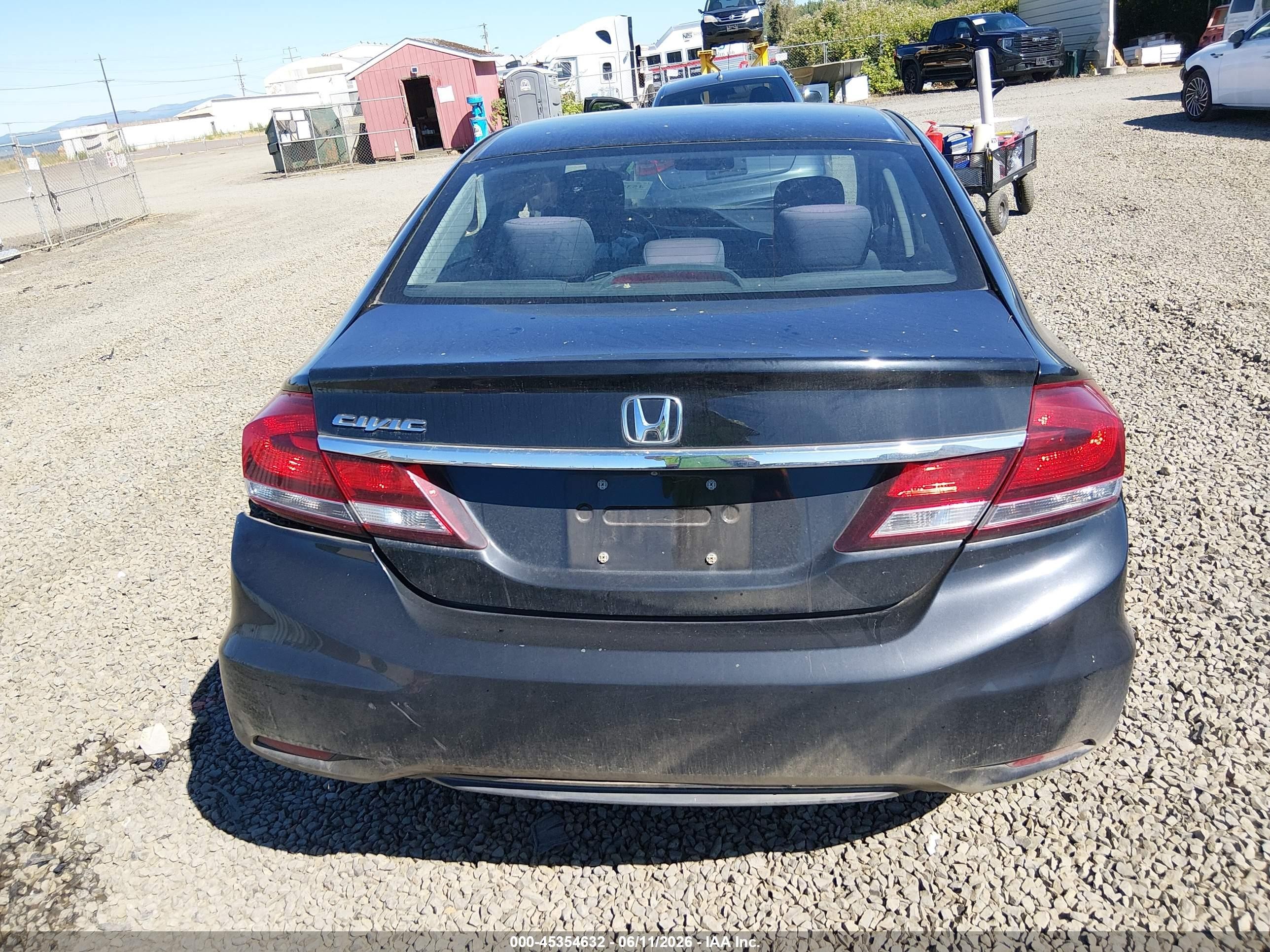 2015 Honda Civic Lx Black vin: 2HGFB2F58FH535392