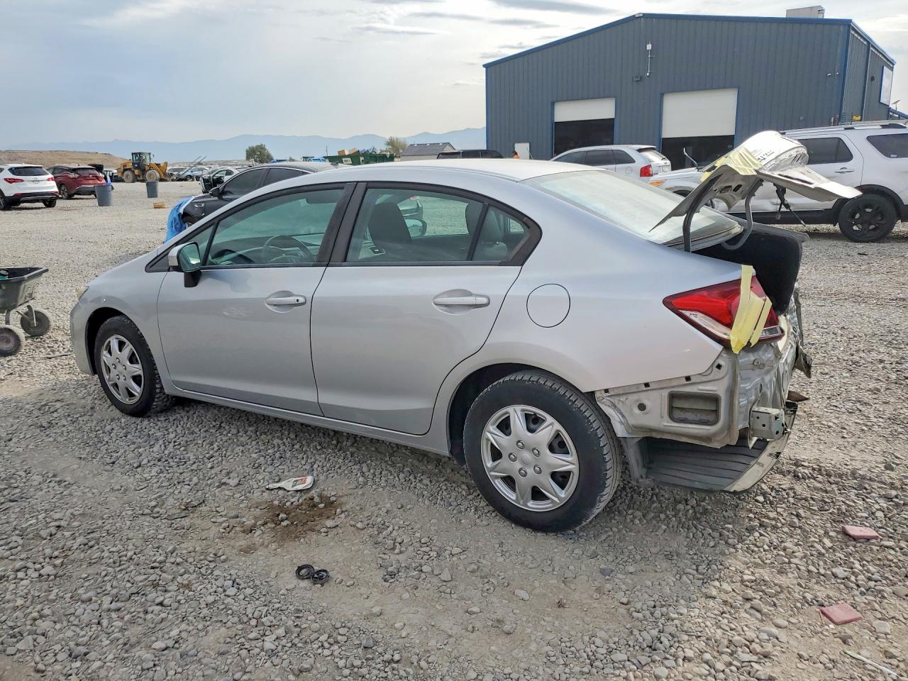 2015 Honda Civic Lx Silver vin: 2HGFB2F58FH535523