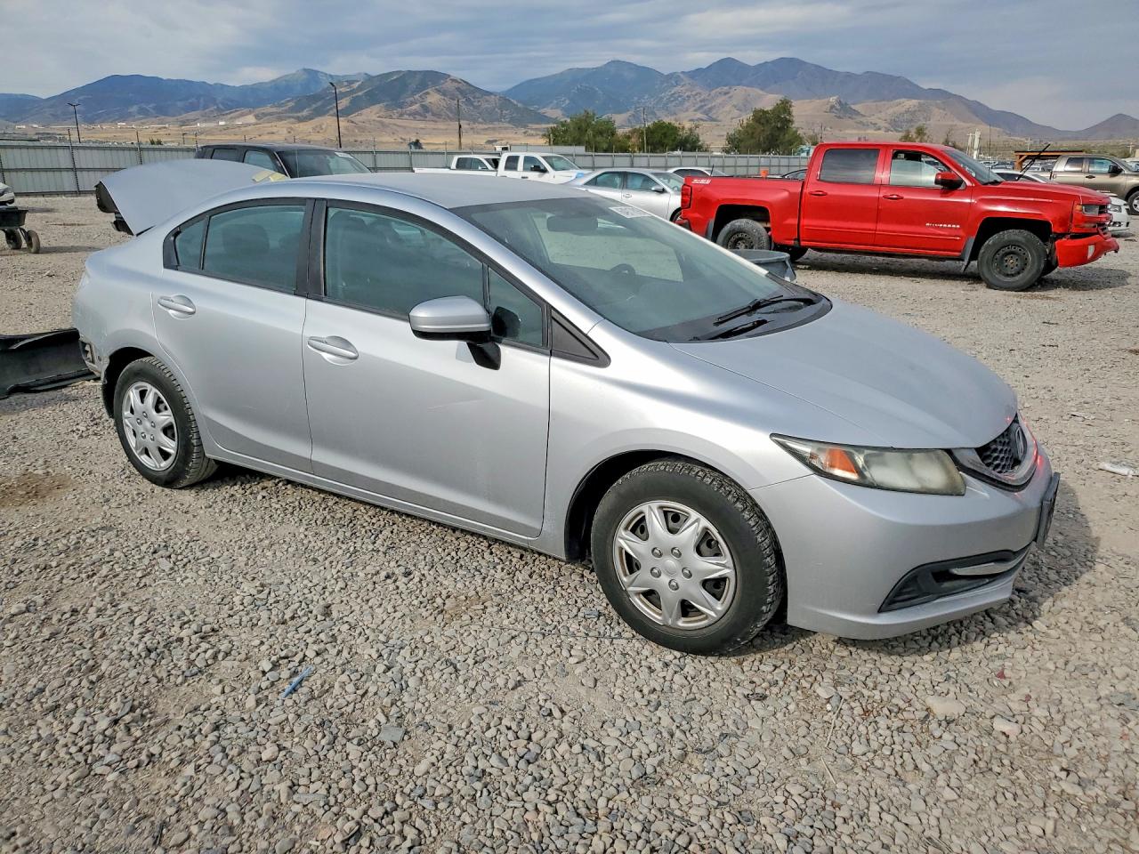 2015 Honda Civic Lx Silver vin: 2HGFB2F58FH535523