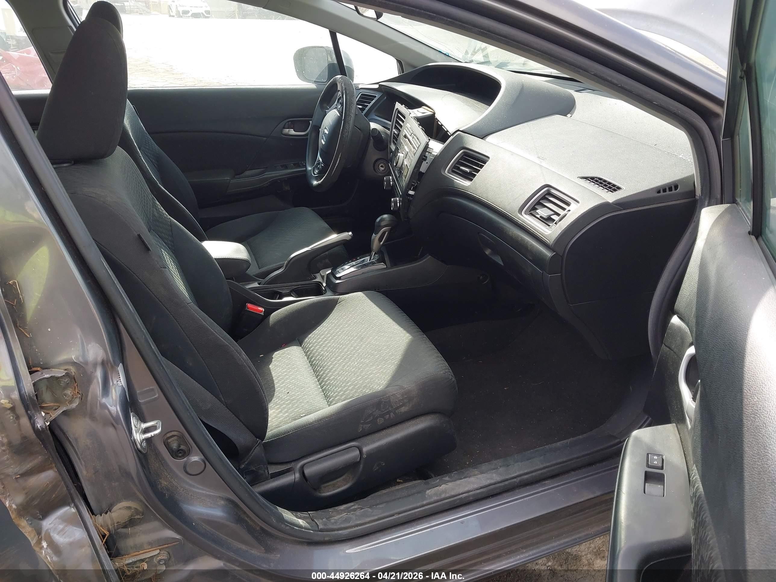 2015 Honda Civic Lx Gray vin: 2HGFB2F58FH538258