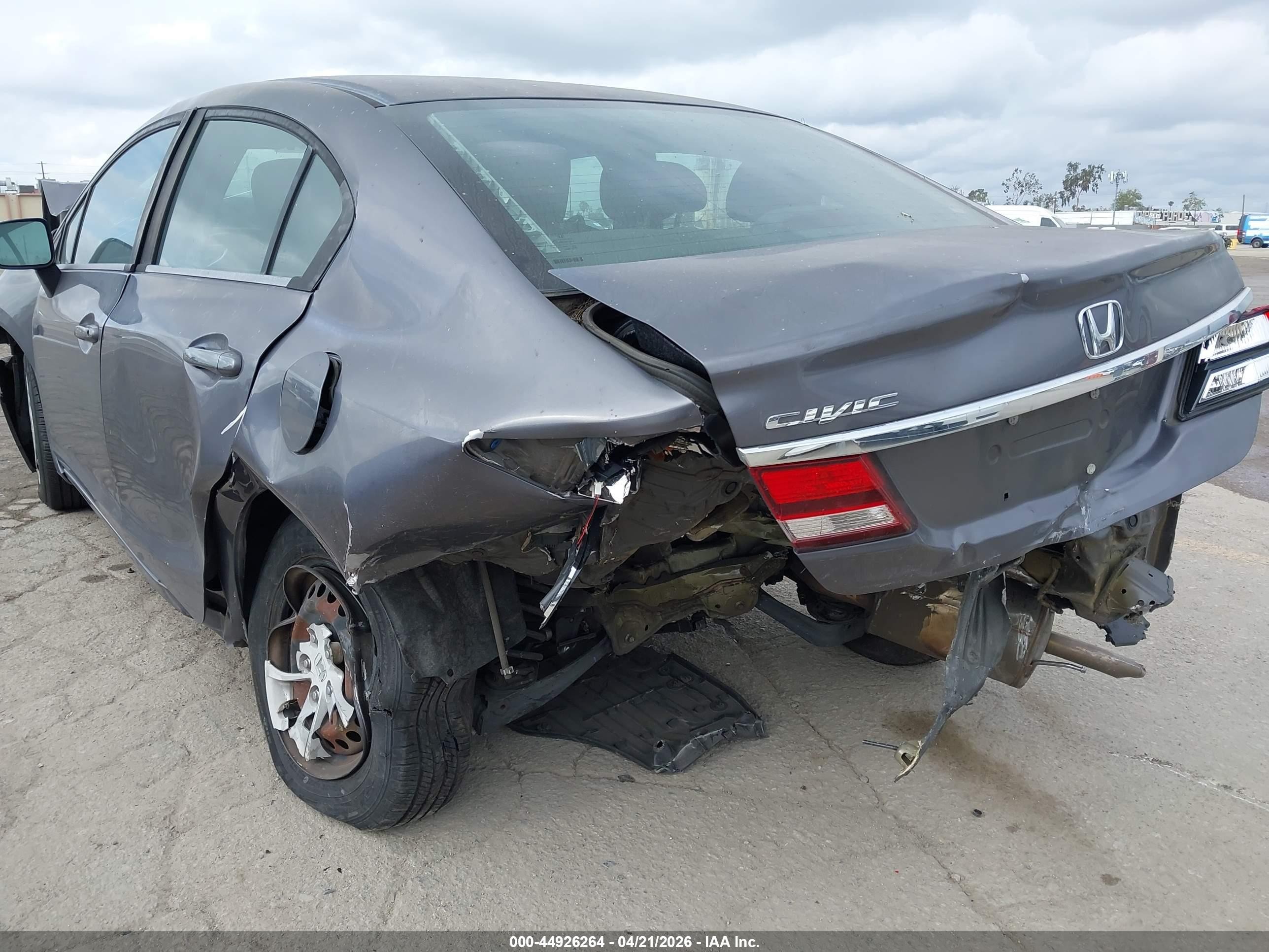 2015 Honda Civic Lx Gray vin: 2HGFB2F58FH538258
