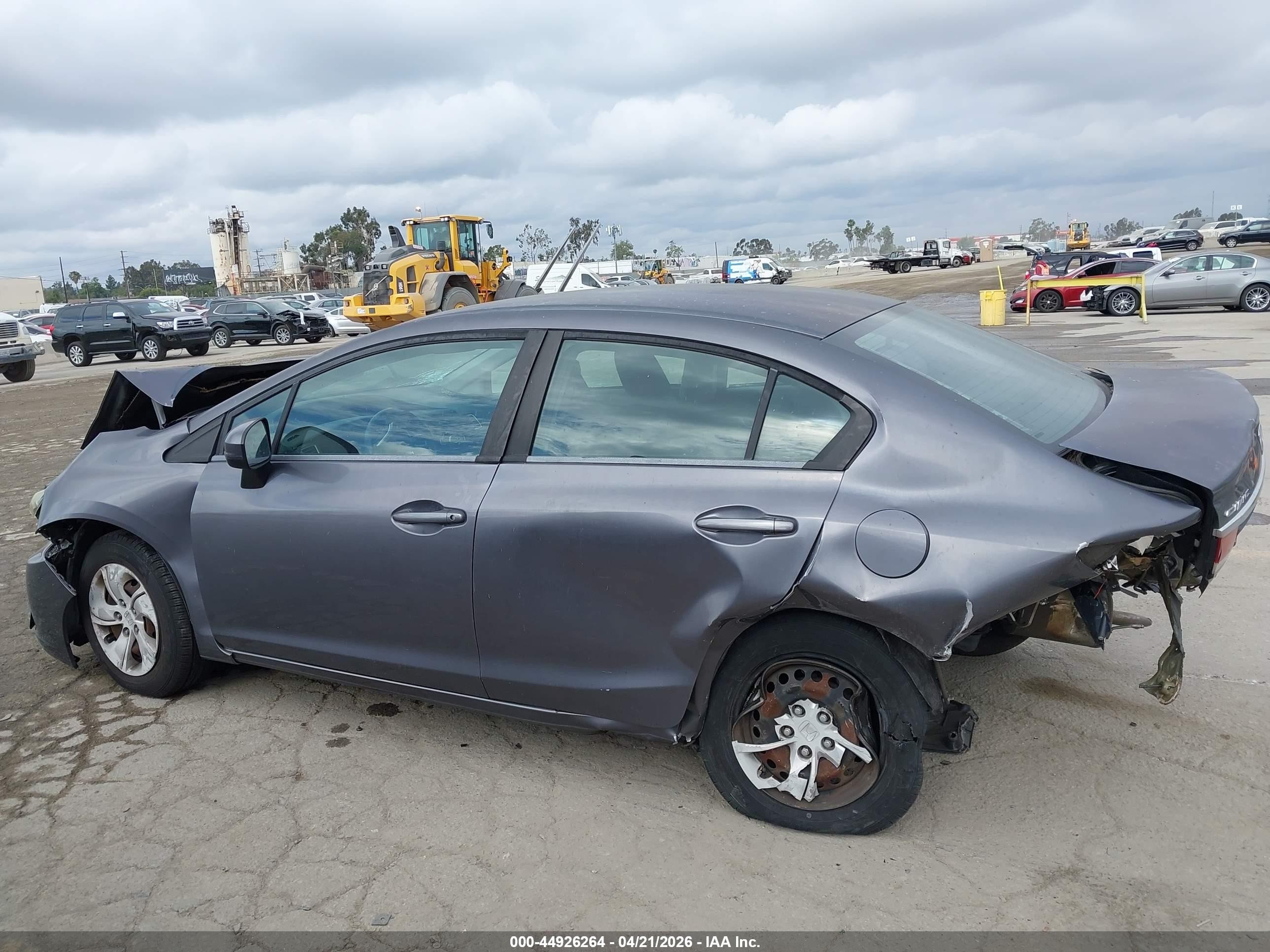 2015 Honda Civic Lx Gray vin: 2HGFB2F58FH538258