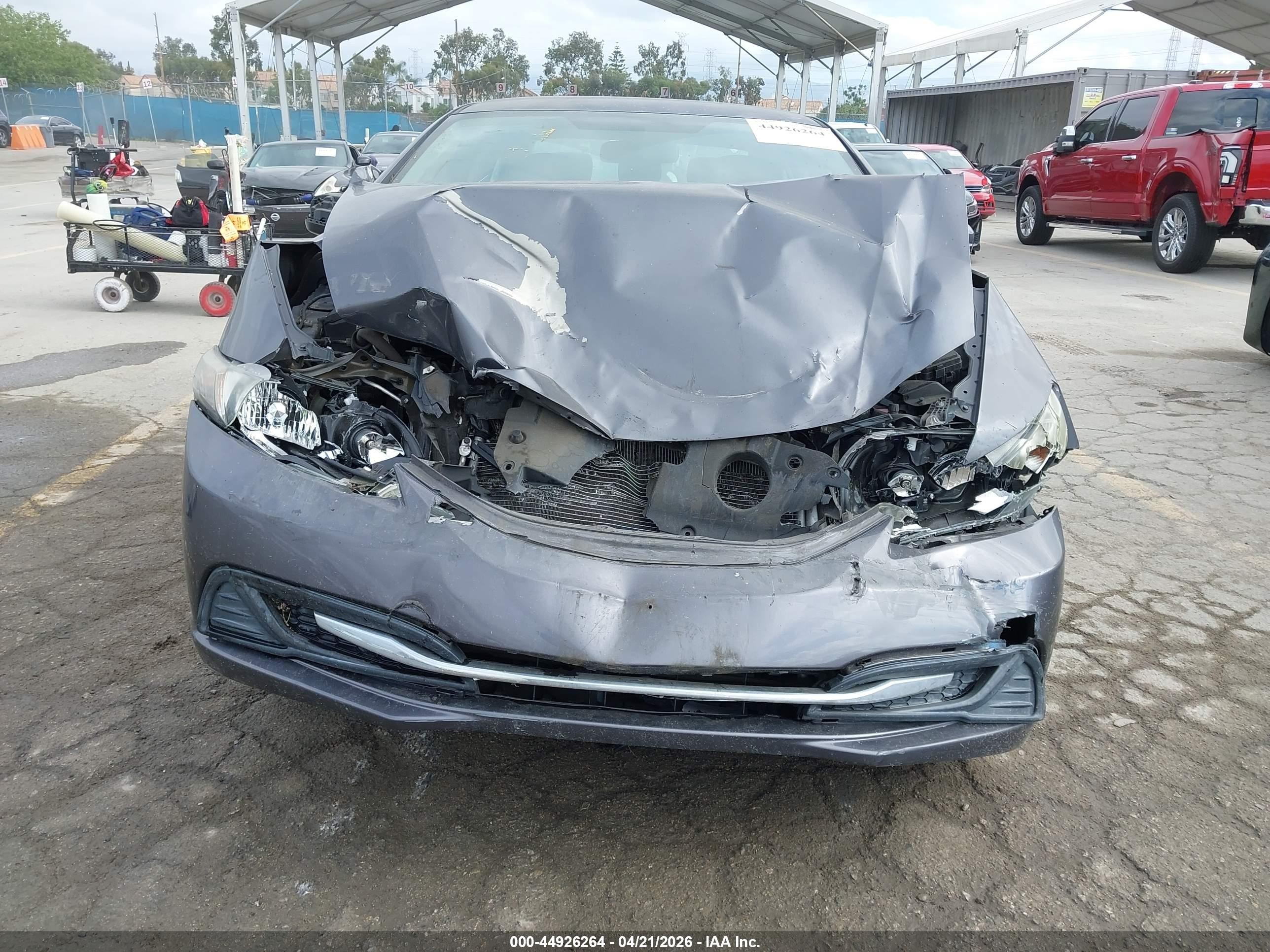2015 Honda Civic Lx Gray vin: 2HGFB2F58FH538258
