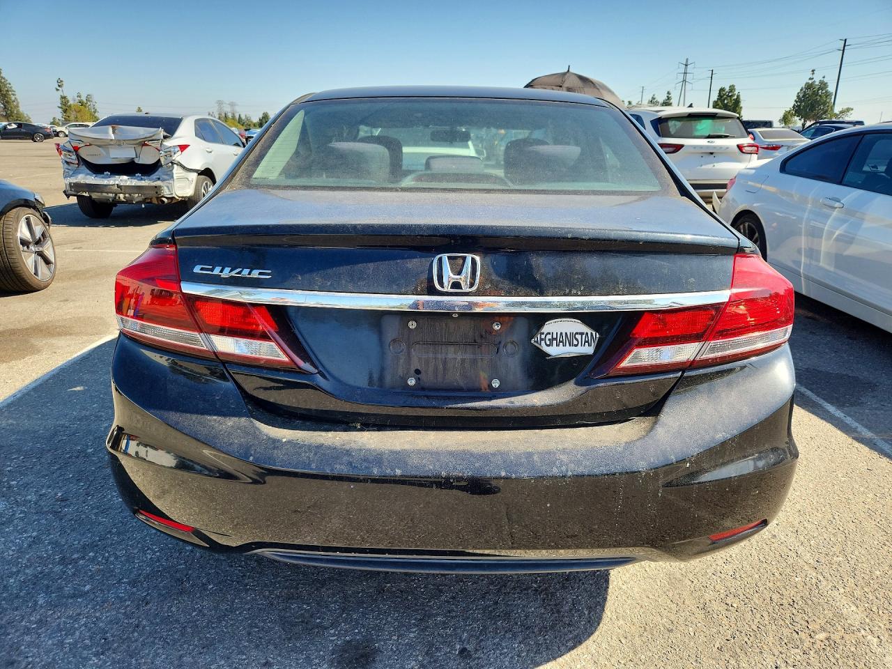2015 Honda Civic Lx Black vin: 2HGFB2F58FH543864