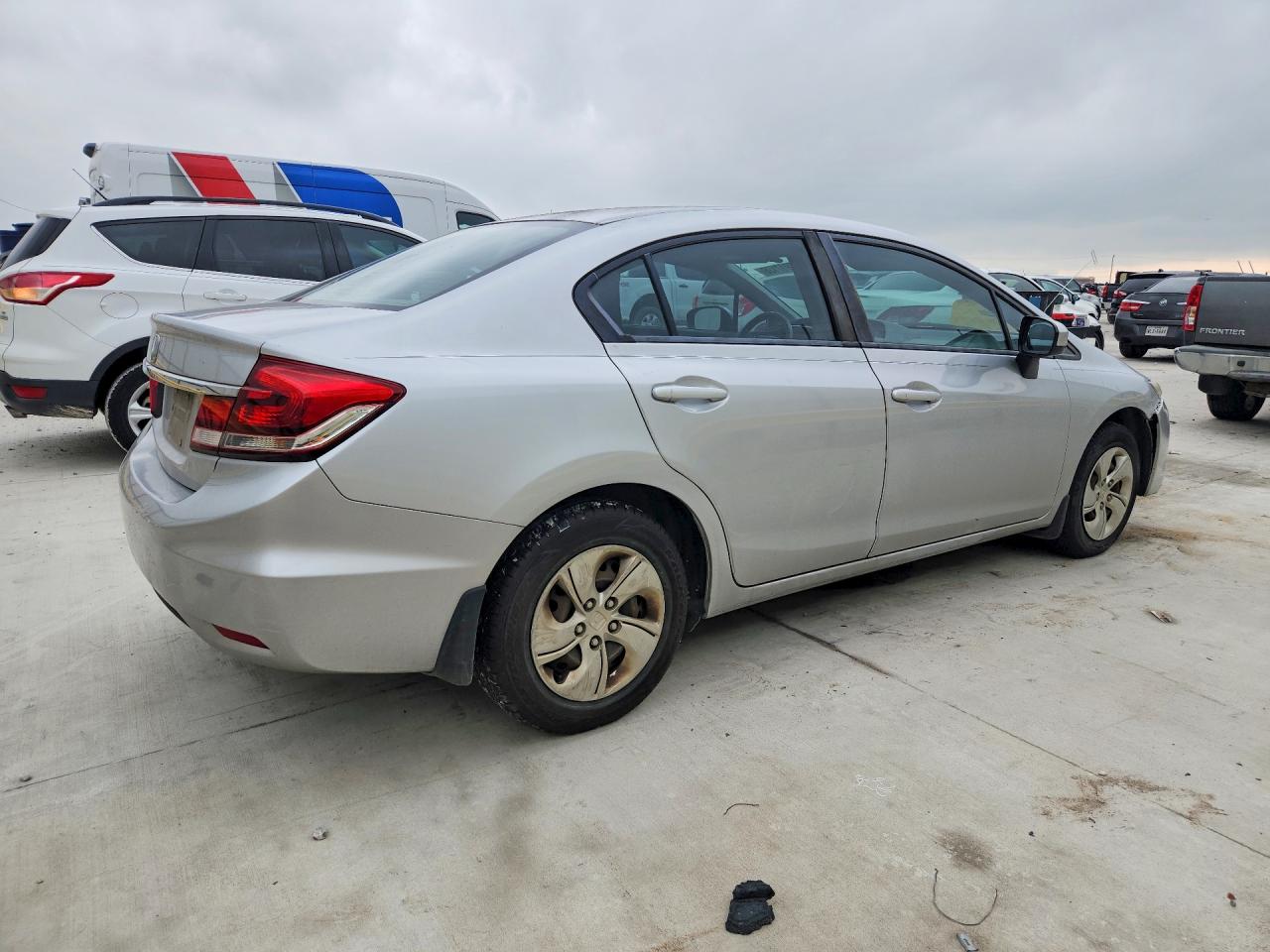 2015 Honda Civic Lx Silver vin: 2HGFB2F58FH549566